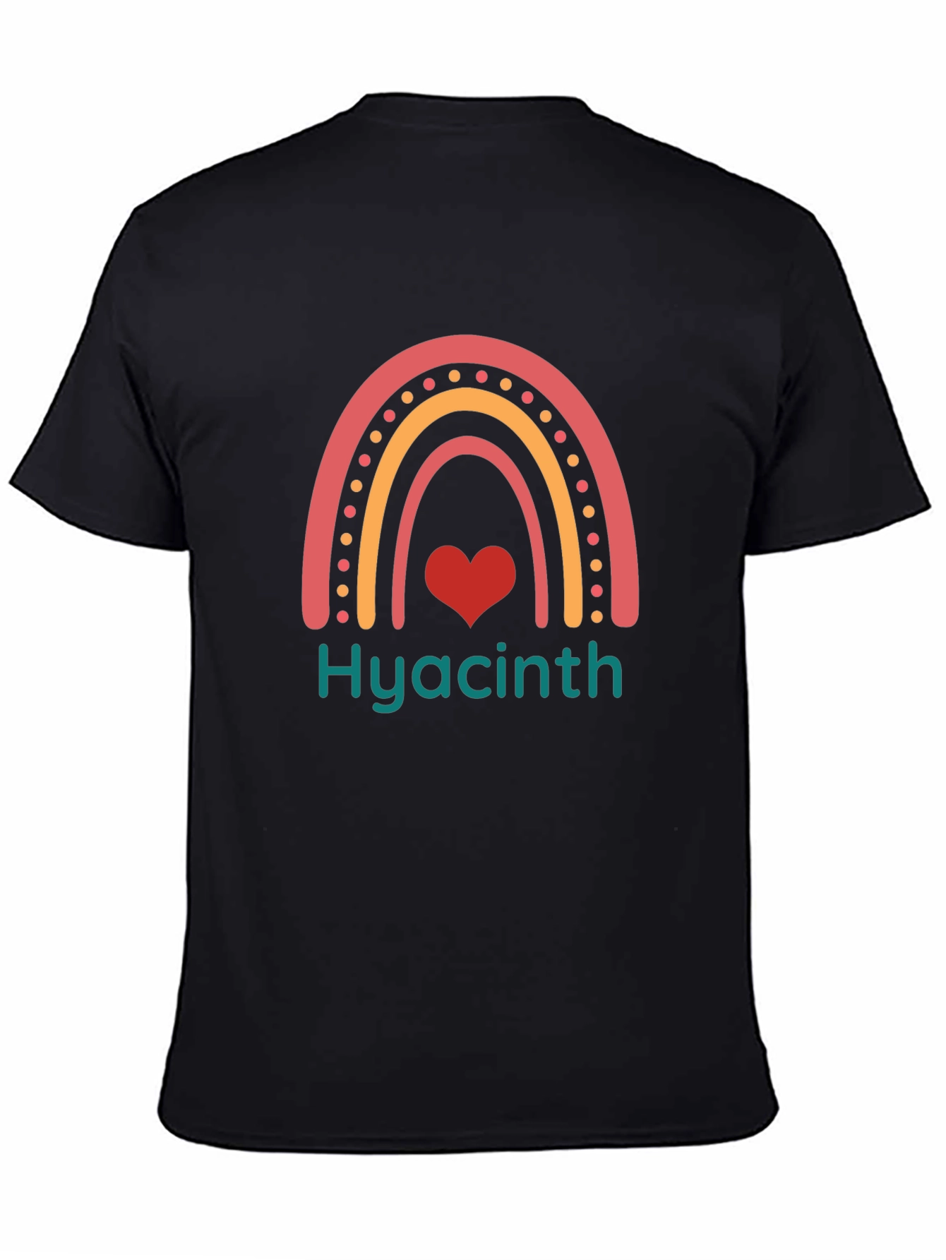 Hyacinth Rainbow Heart Tee - Stylish Comfort