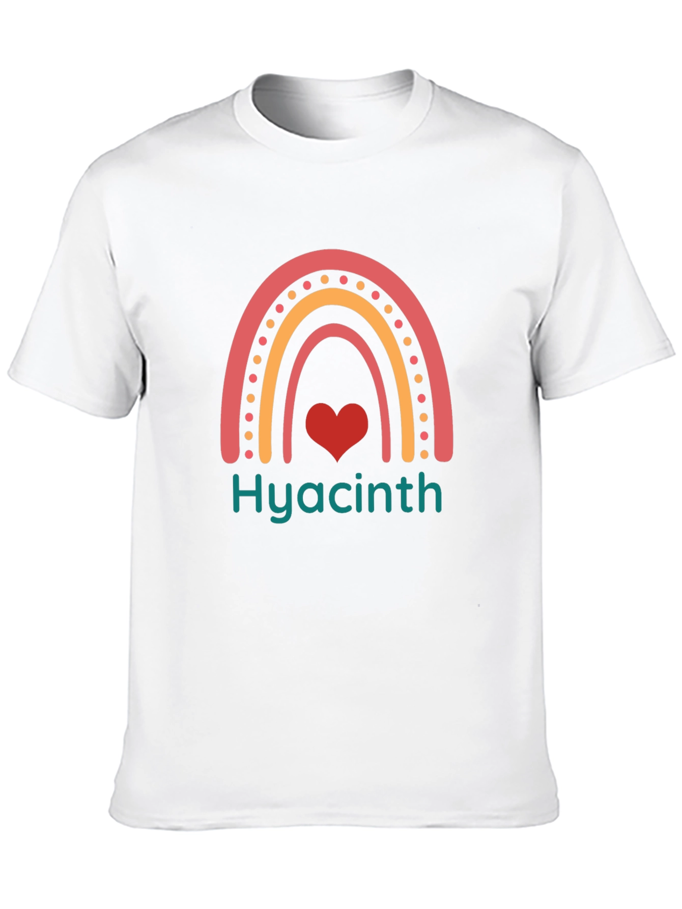 Hyacinth Rainbow Heart Tee - Stylish Comfort
