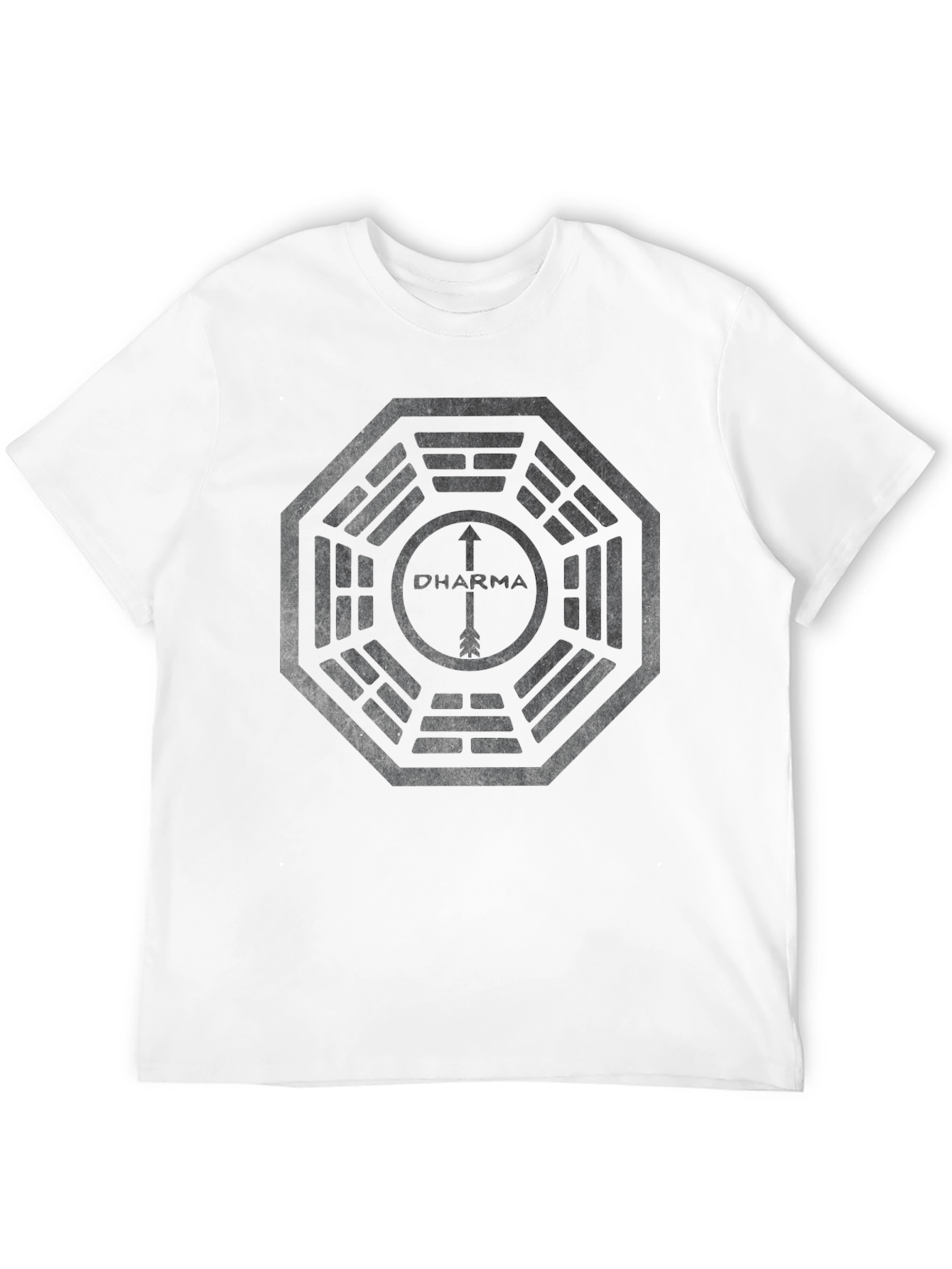 Dharma Initiative T-Shirt - Black Cotton Blend