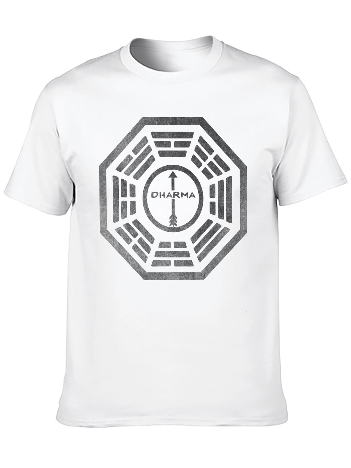 Dharma Initiative T-Shirt - Black Cotton Blend