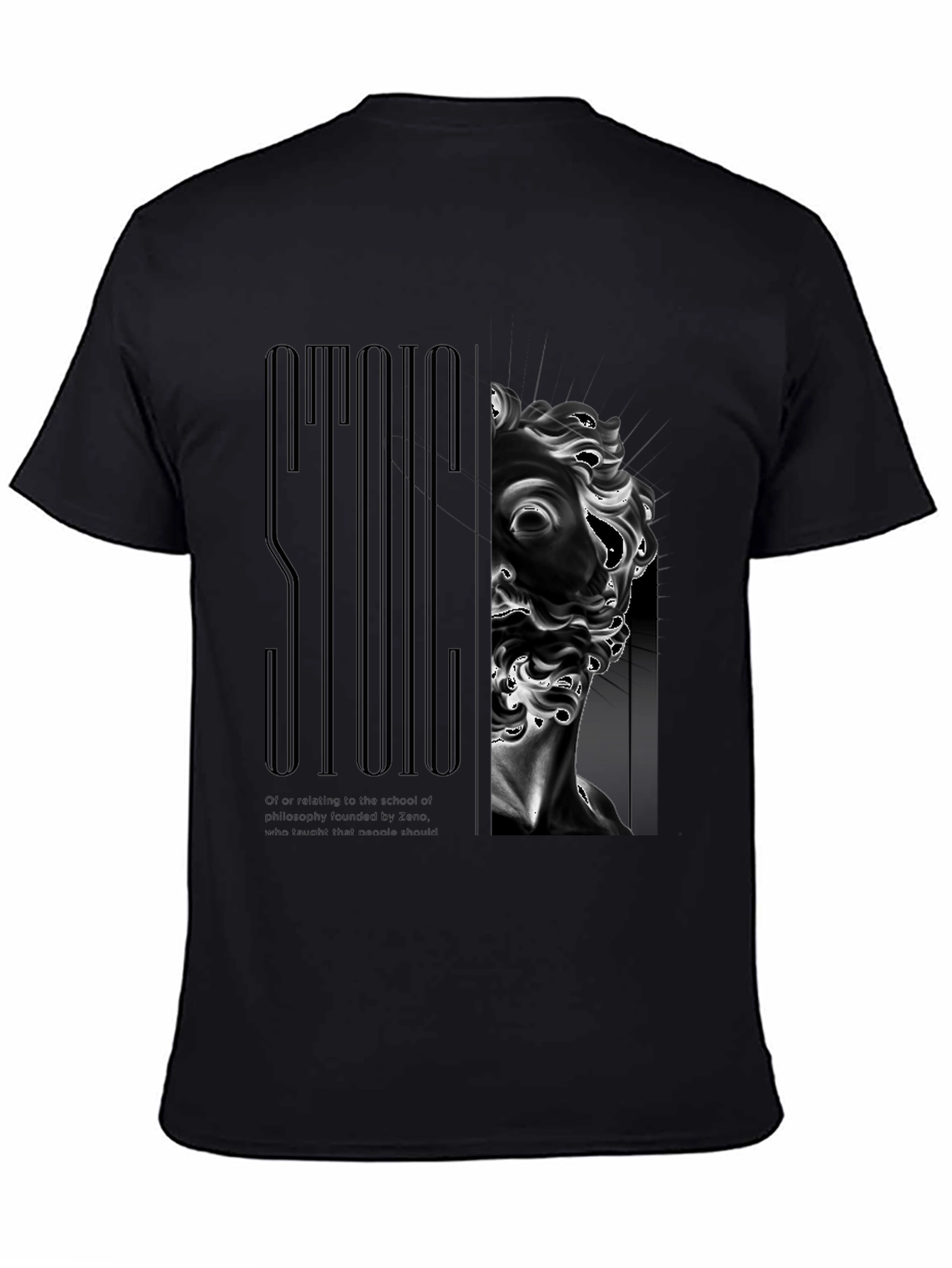 Stoic Philosophy Graphic Print T-Shirt