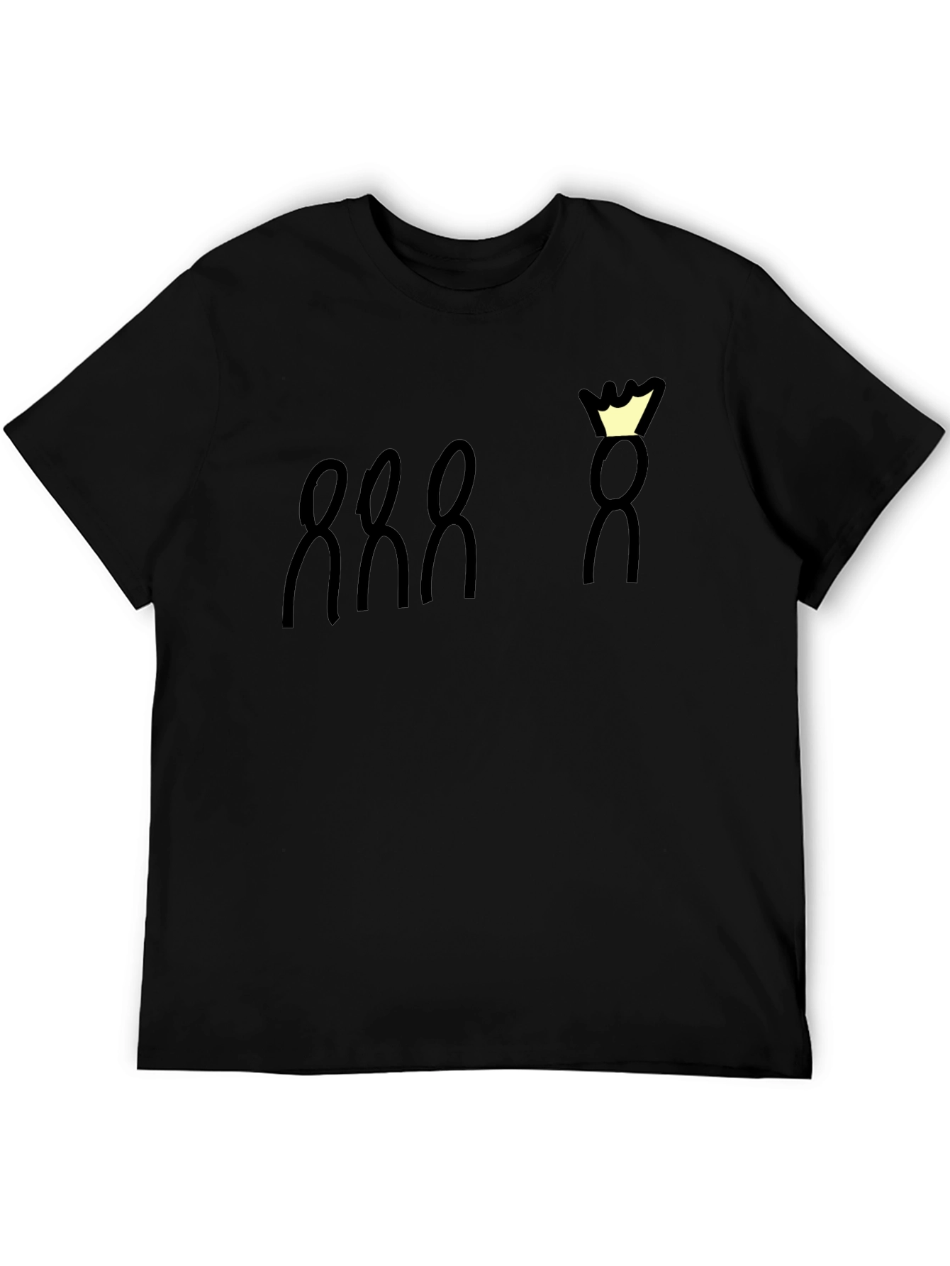 King and His Loyal Subjects Black Graphic Tee