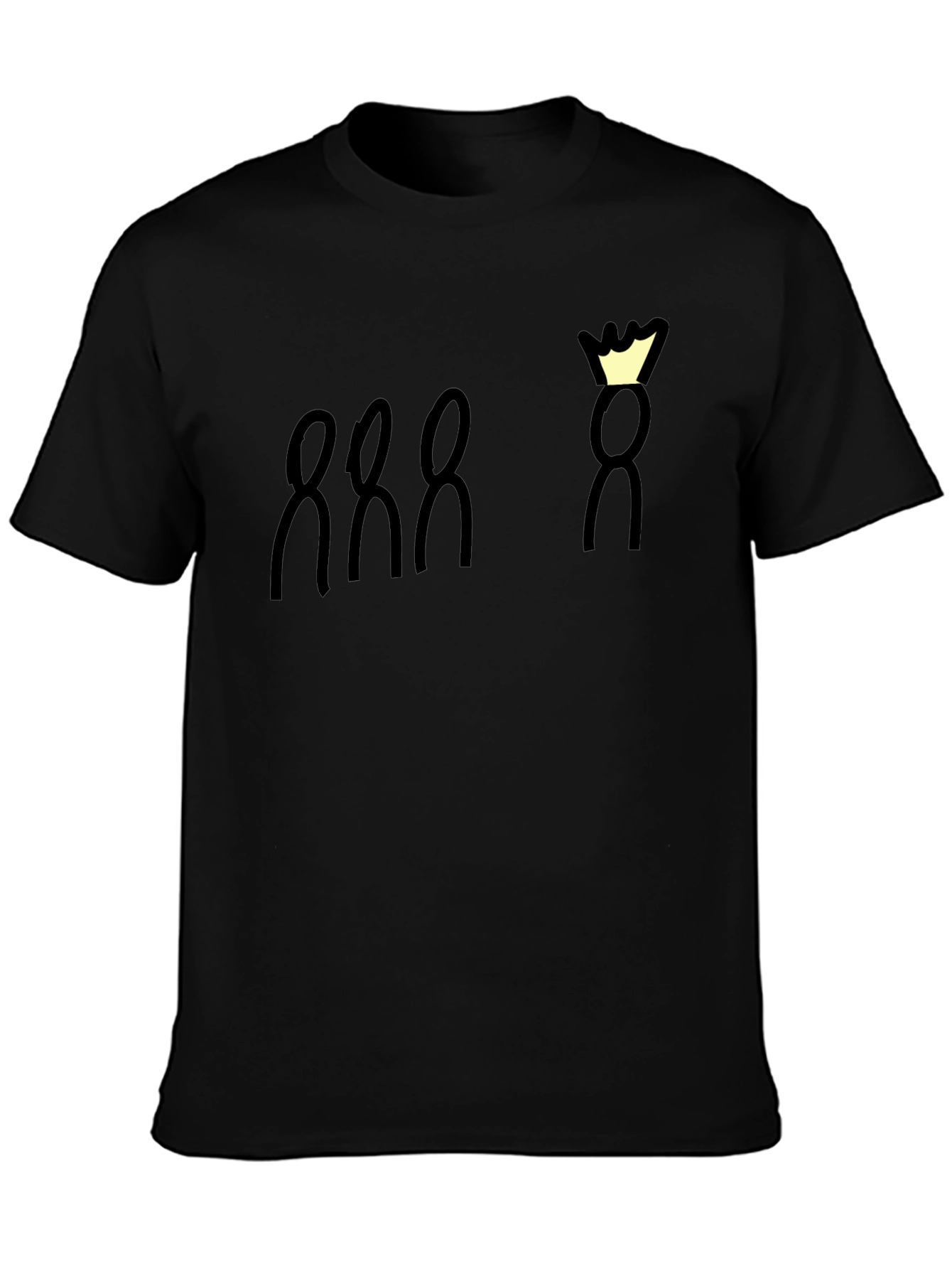 King and His Loyal Subjects Black Graphic Tee