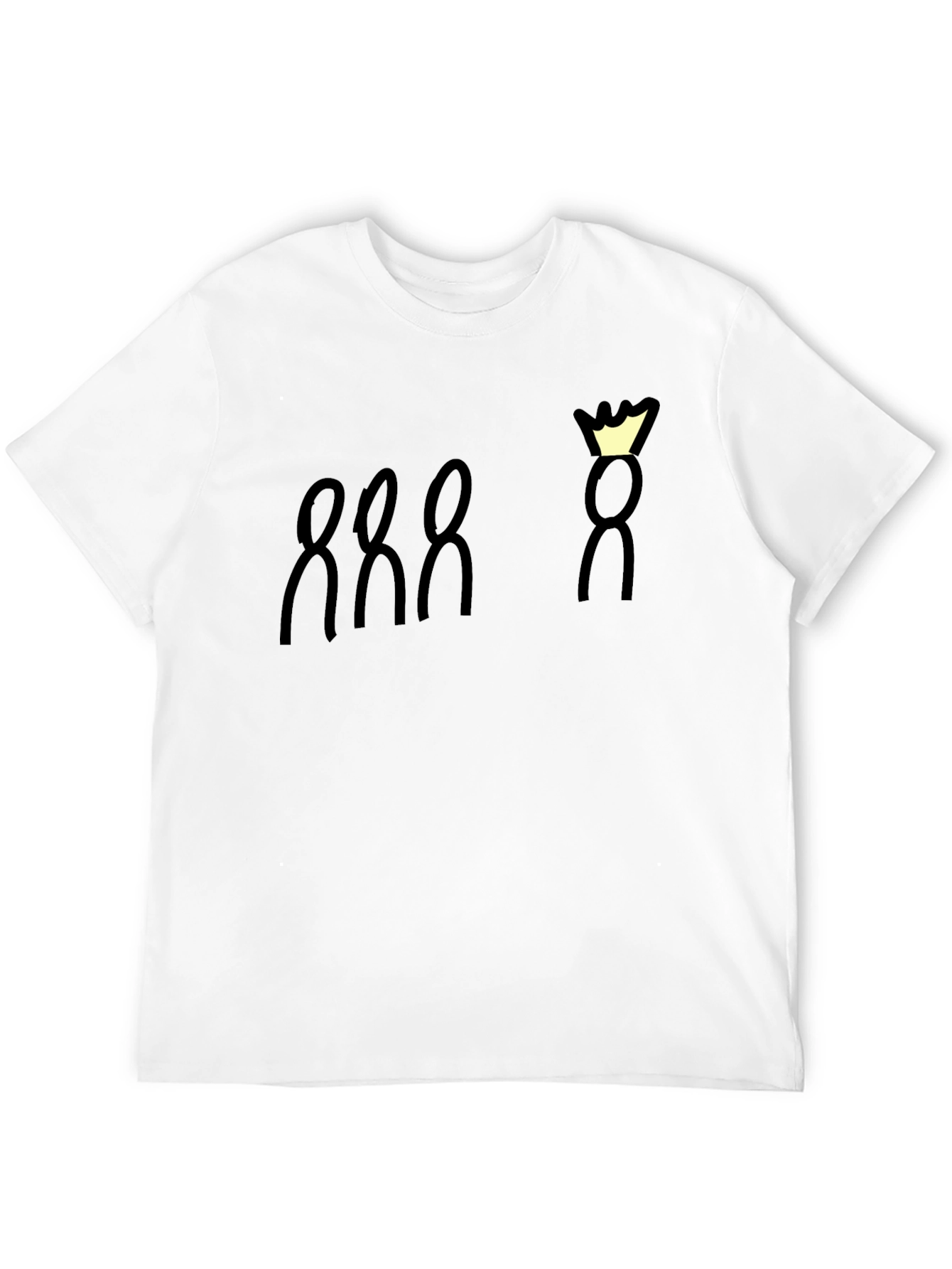 King and His Loyal Subjects Black Graphic Tee