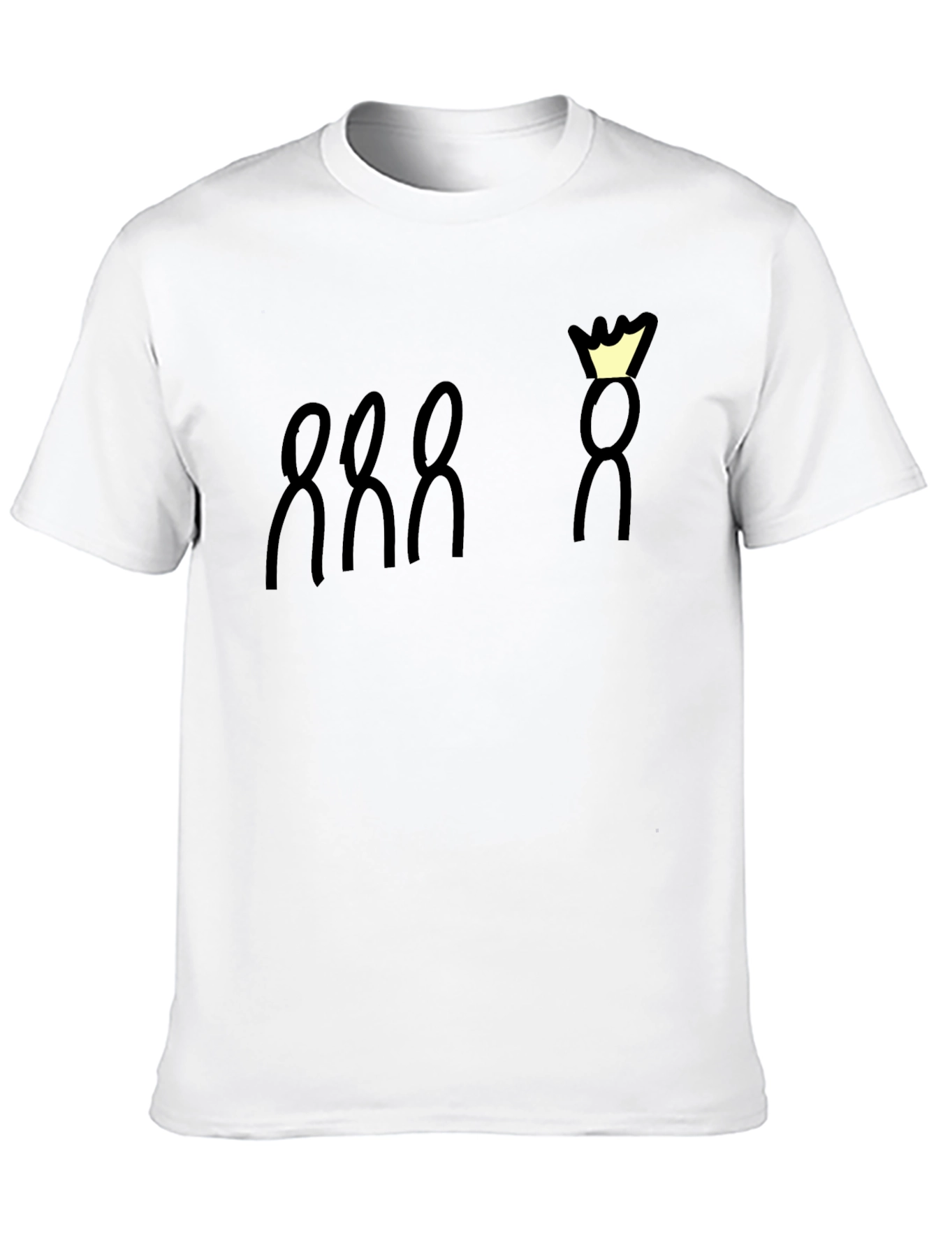 King and His Loyal Subjects Black Graphic Tee