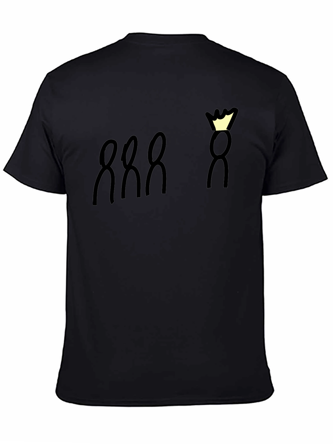 King and His Loyal Subjects Black Graphic Tee
