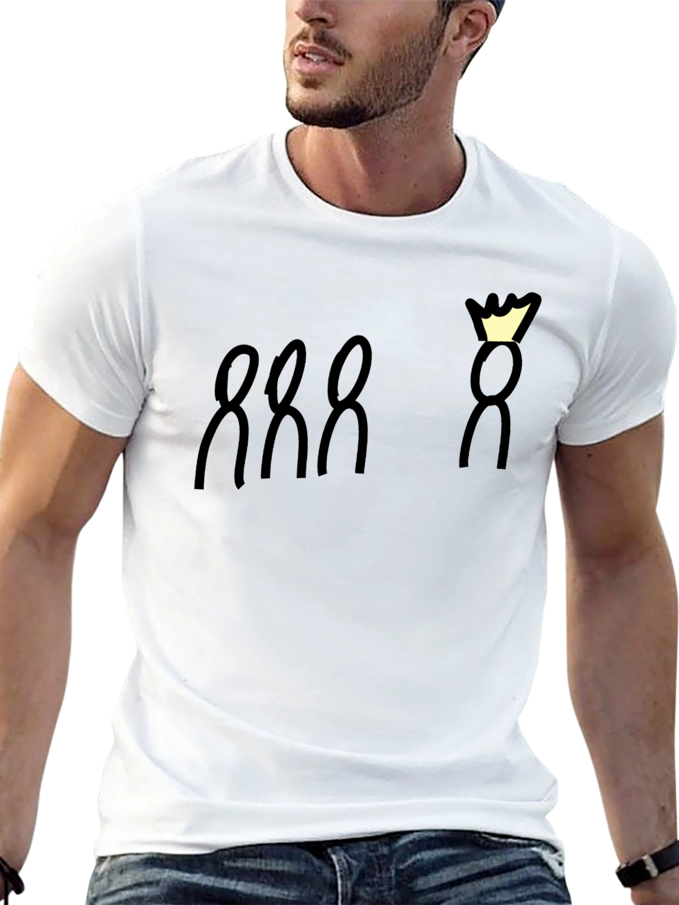 King and His Loyal Subjects Black Graphic Tee