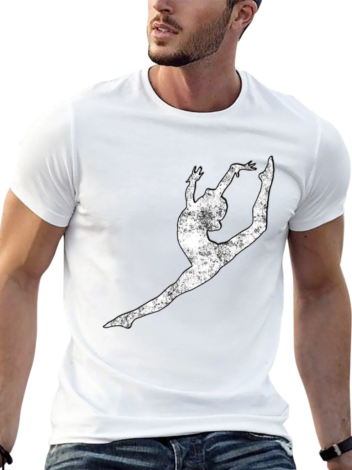 Gymnast Silhouette Tee - Athletic Style