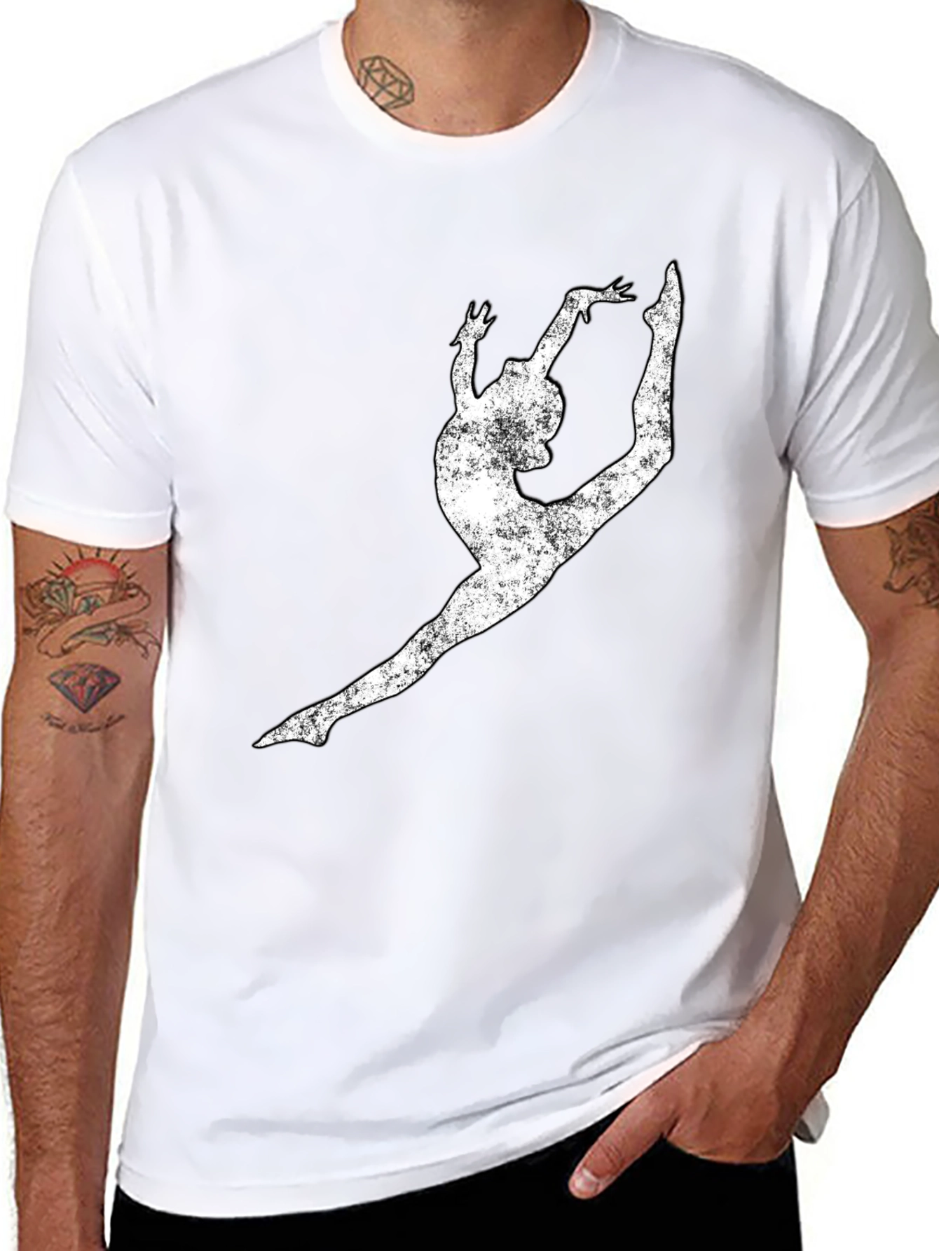 Gymnast Silhouette Tee - Athletic Style