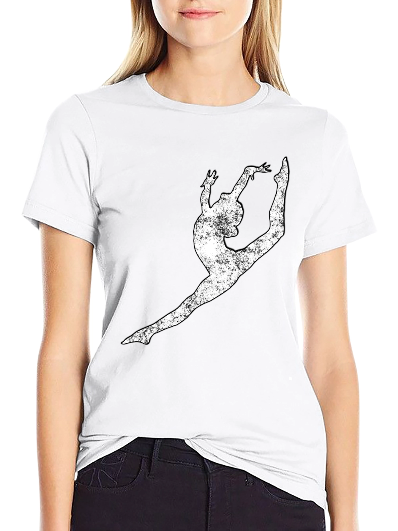 Gymnast Silhouette Tee - Athletic Style