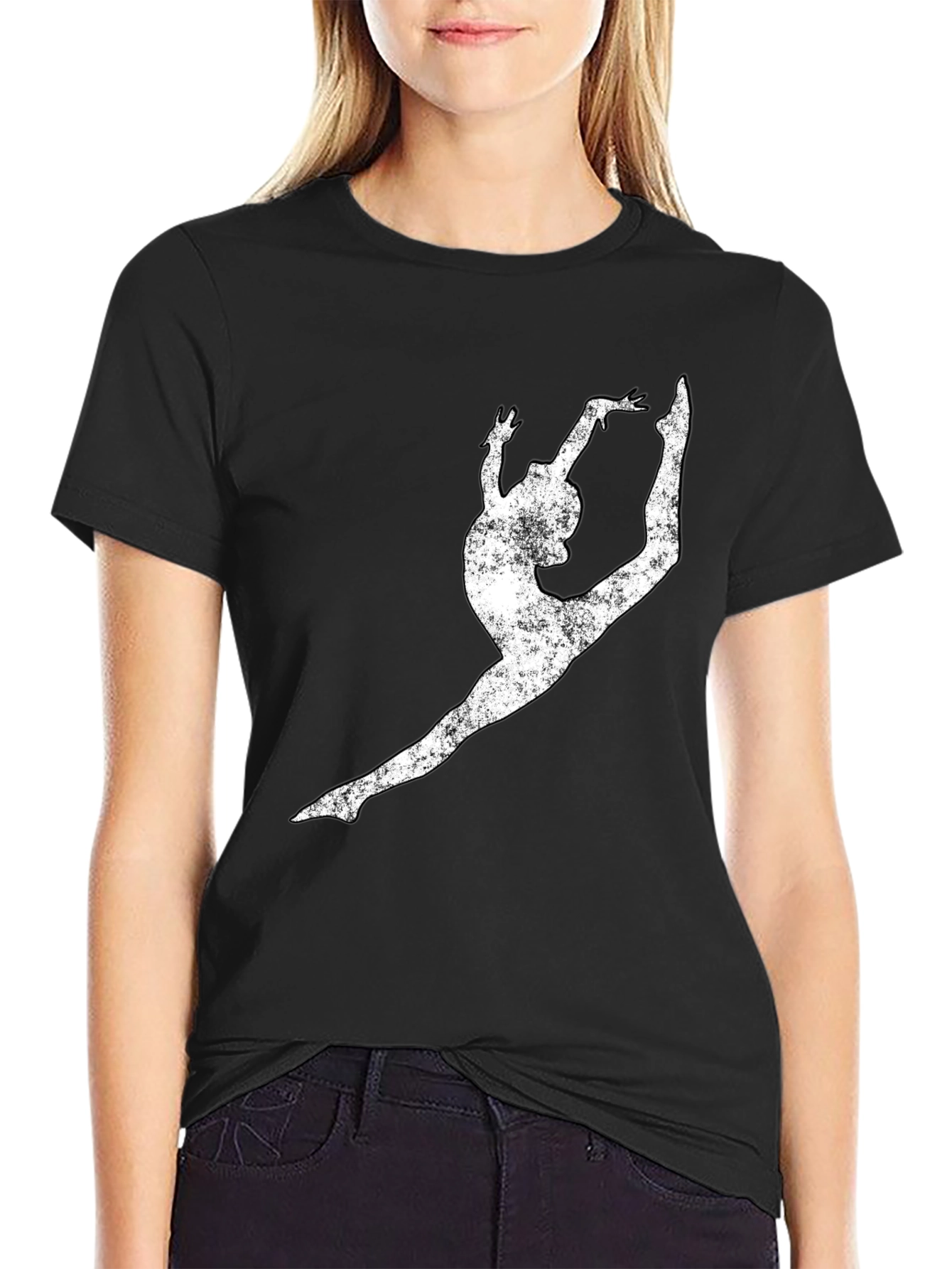 Gymnast Silhouette Tee - Athletic Style