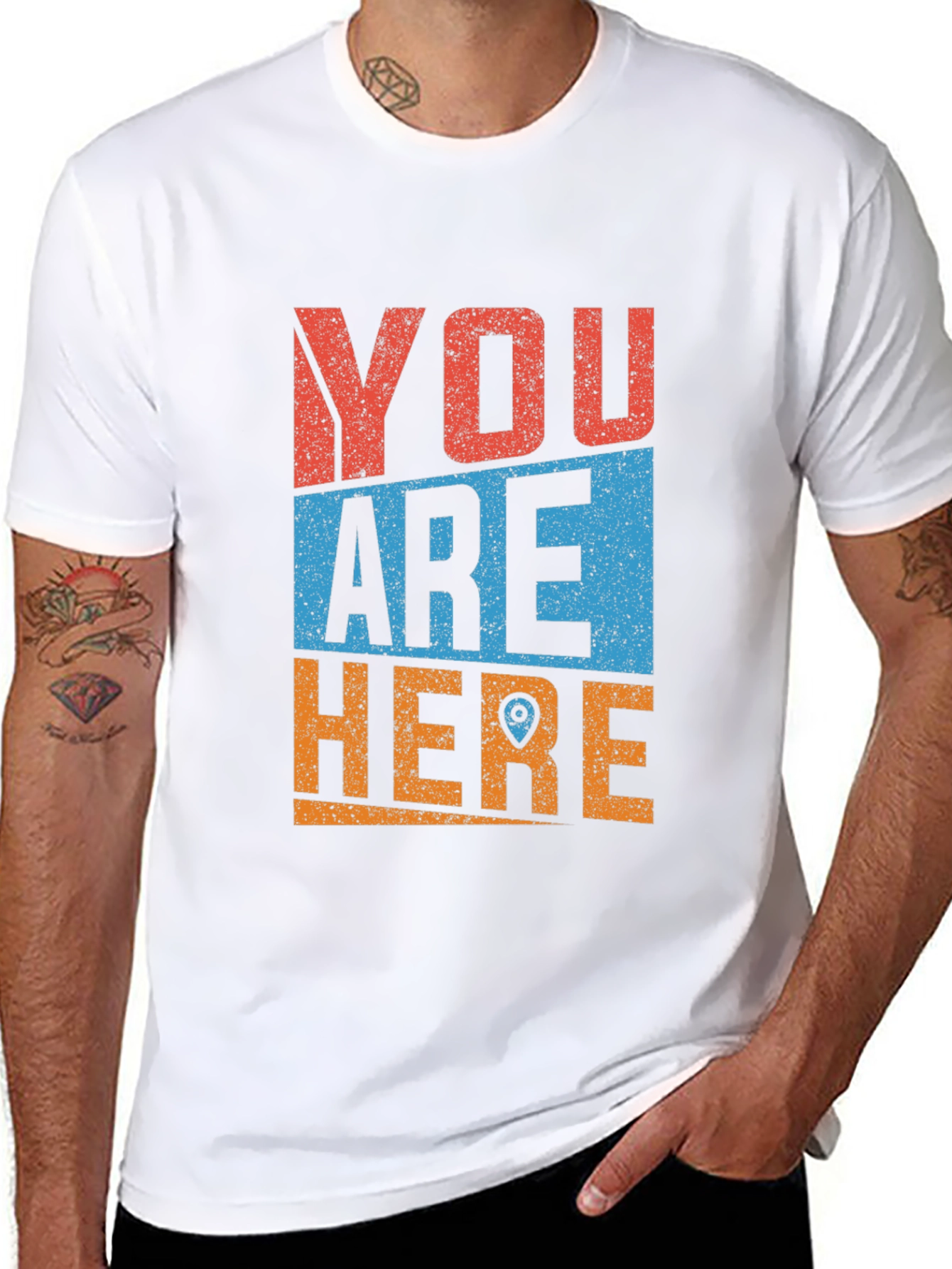 You Are Here Novelty Graphic Tee