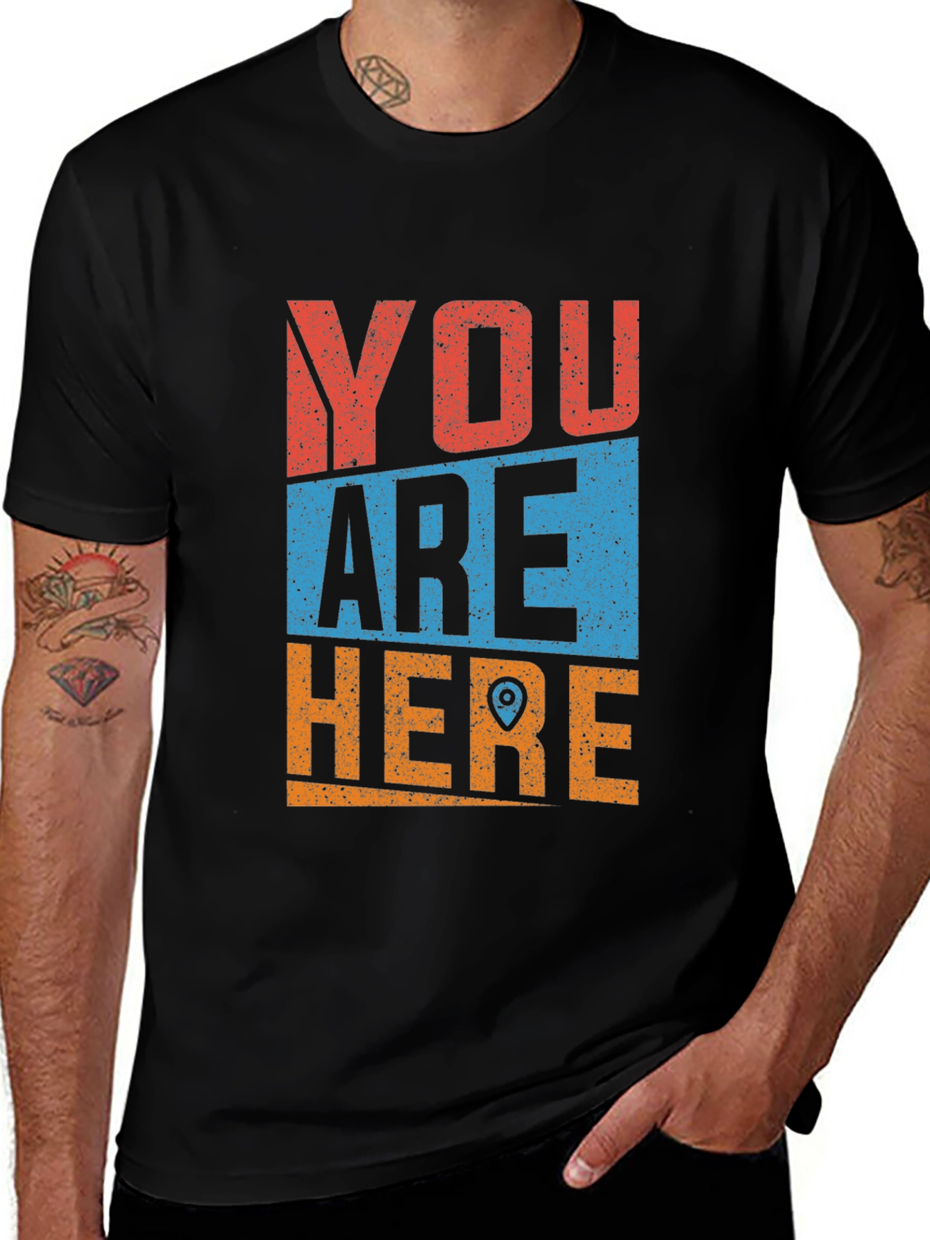 You Are Here Novelty Graphic Tee