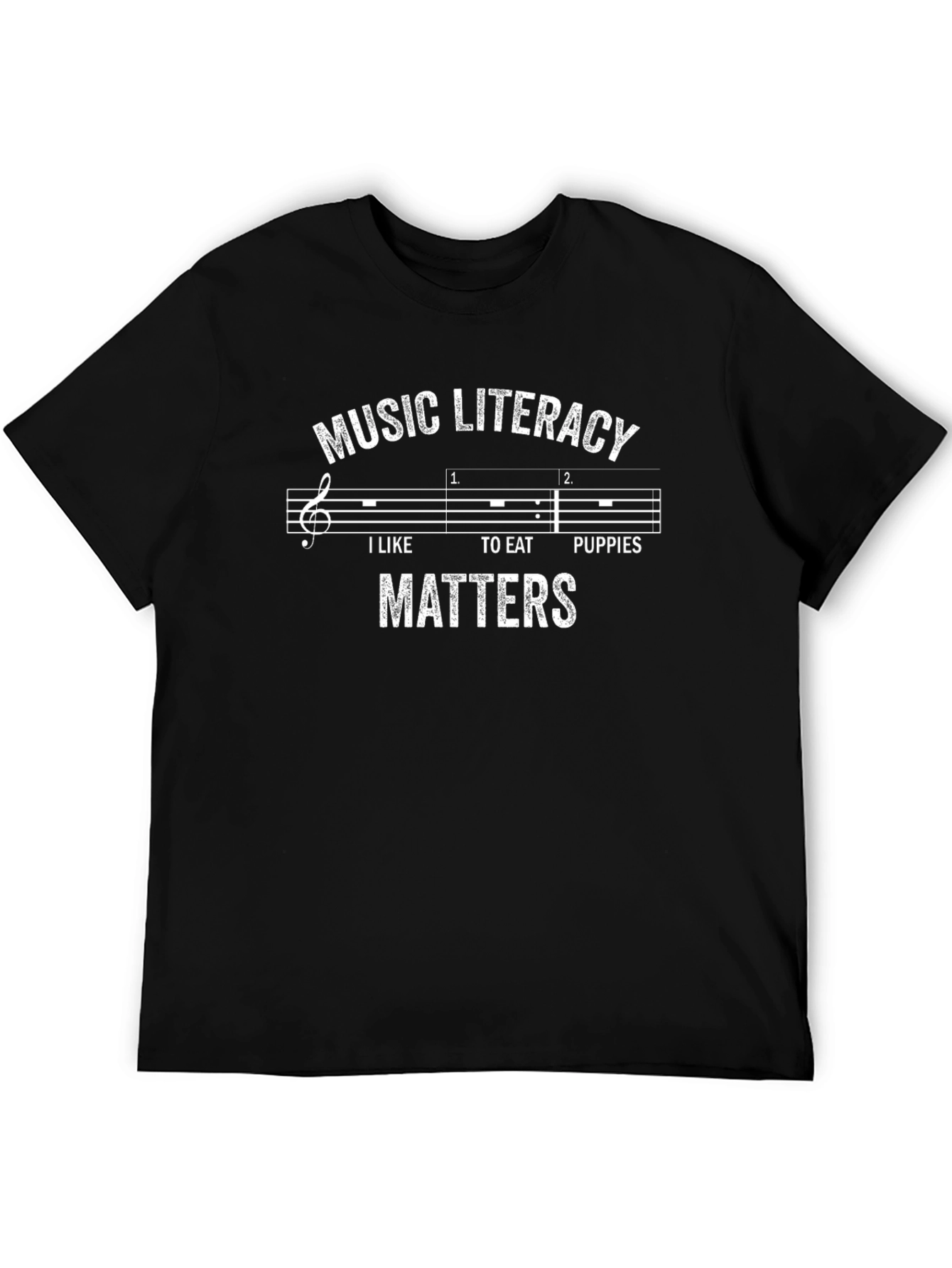 Music Literacy Matters T-Shirt Funny Music Pun