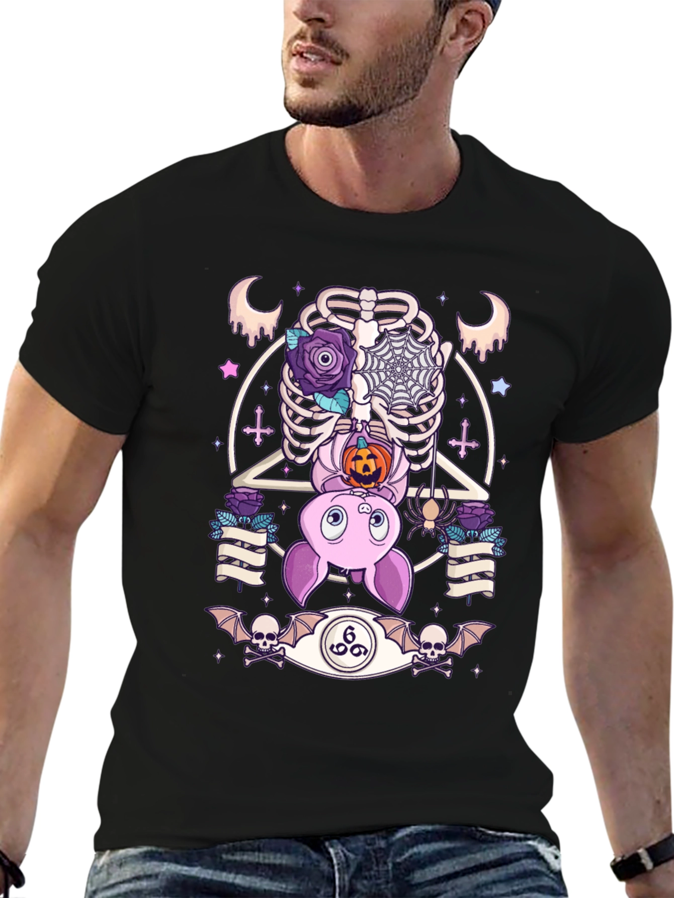 Gothic Halloween Bat T-Shirt