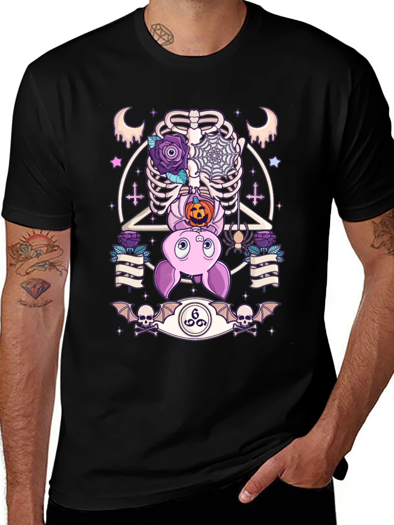 Gothic Halloween Bat T-Shirt