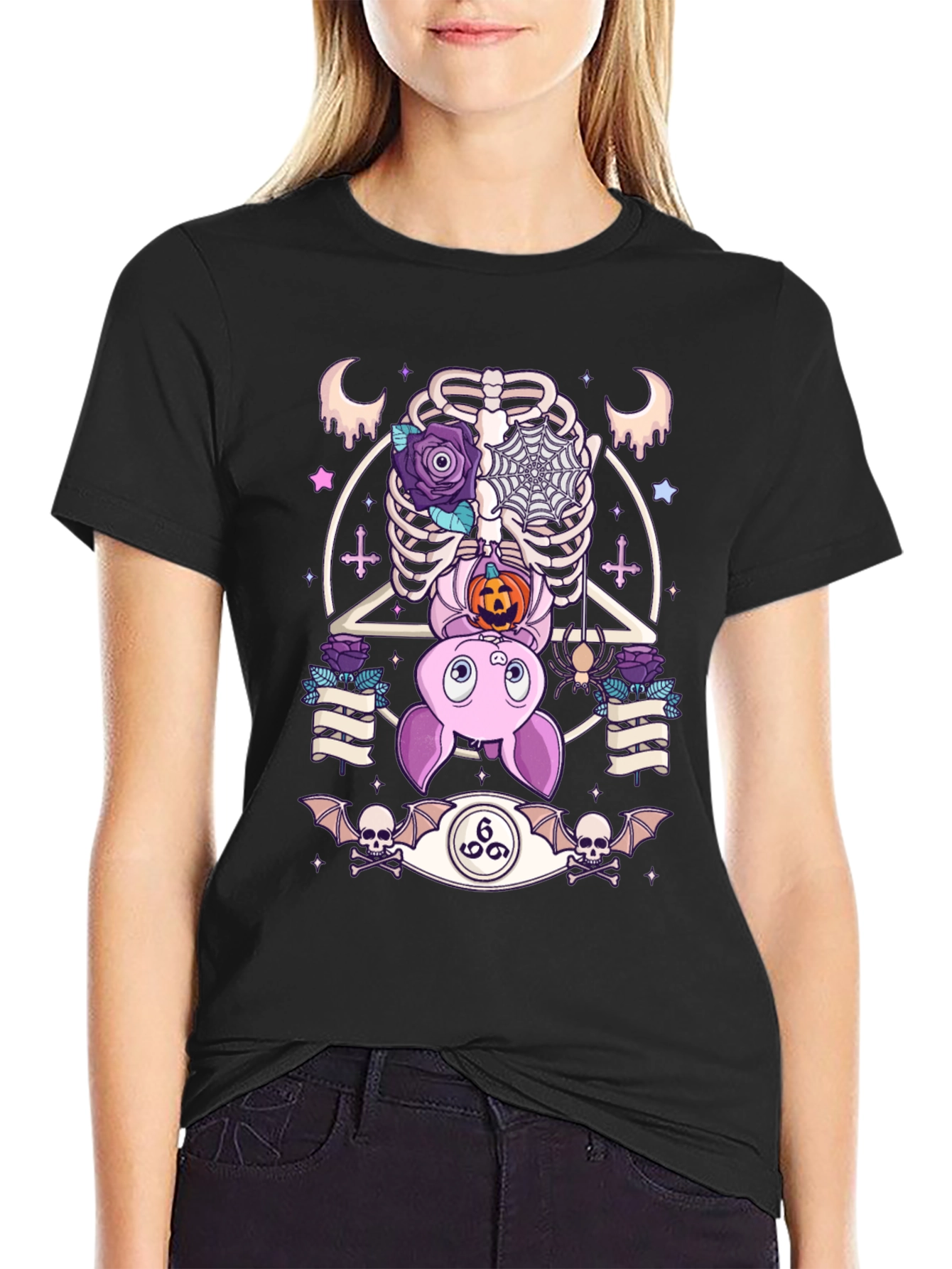 Gothic Halloween Bat T-Shirt