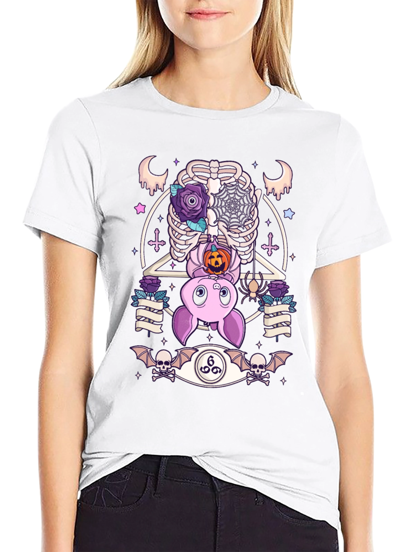 Gothic Halloween Bat T-Shirt