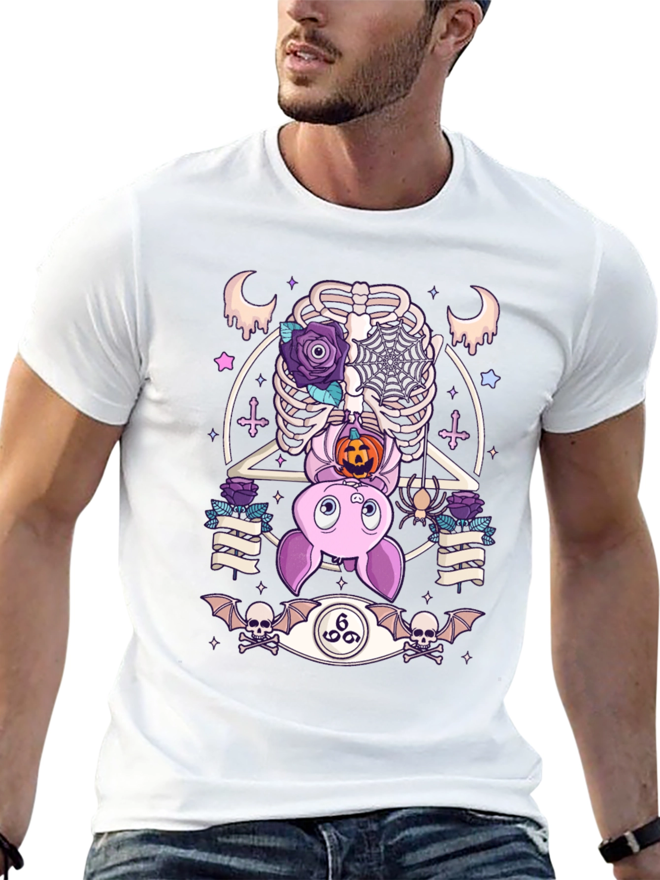 Gothic Halloween Bat T-Shirt