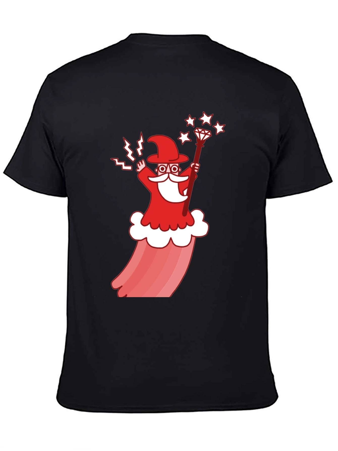 Wizard Cartoon Graphic T-Shirt - Stylish Cotton Tee