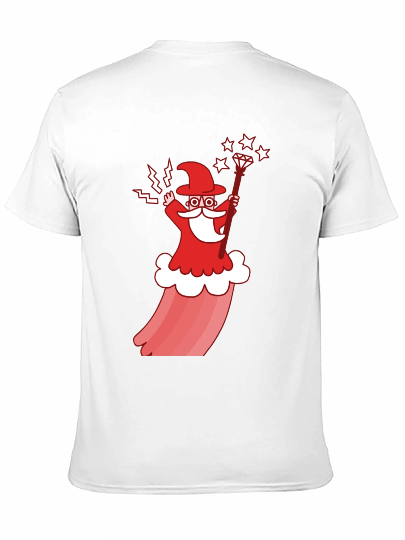 Wizard Cartoon Graphic T-Shirt - Stylish Cotton Tee