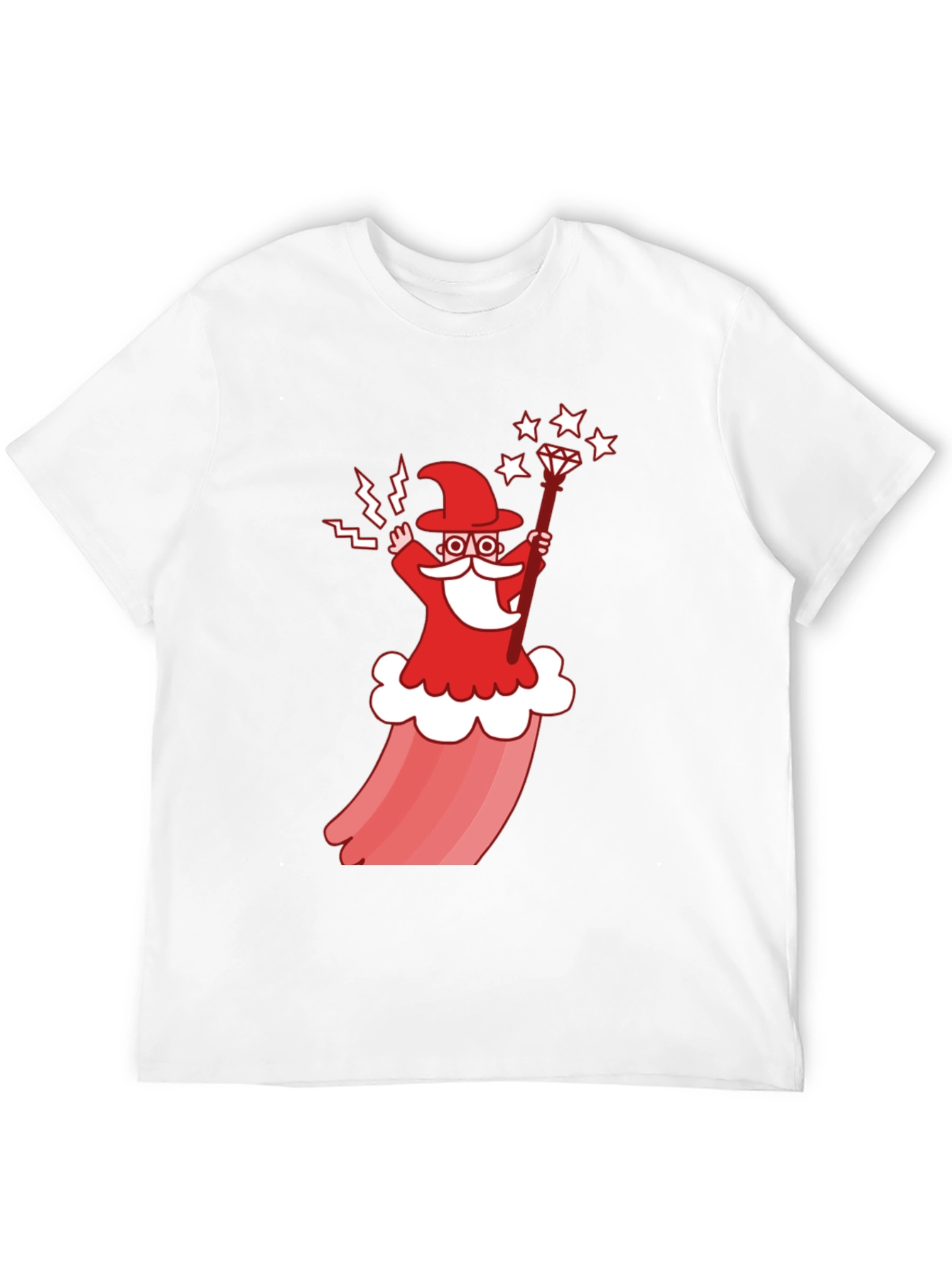Wizard Cartoon Graphic T-Shirt - Stylish Cotton Tee