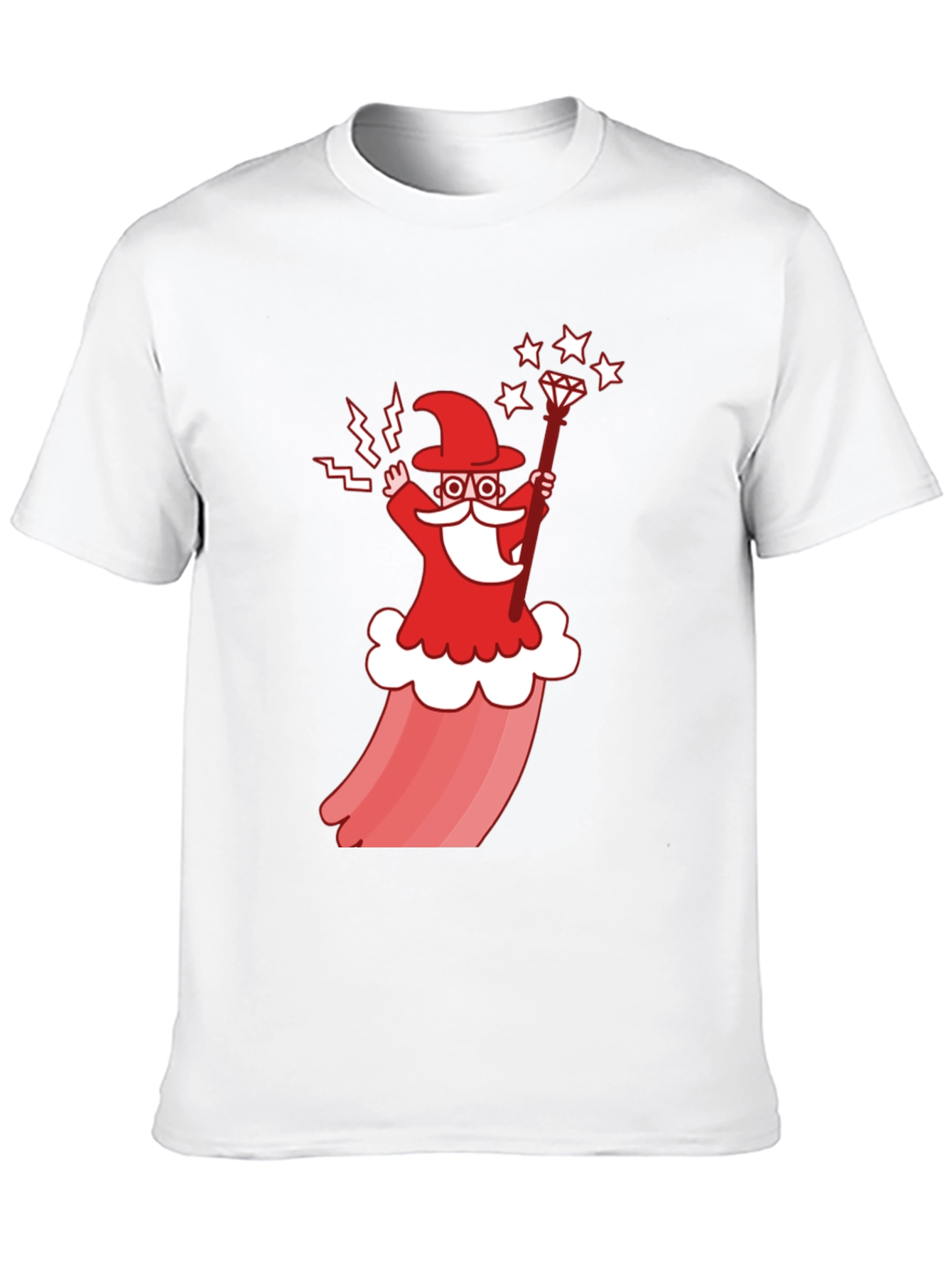 Wizard Cartoon Graphic T-Shirt - Stylish Cotton Tee
