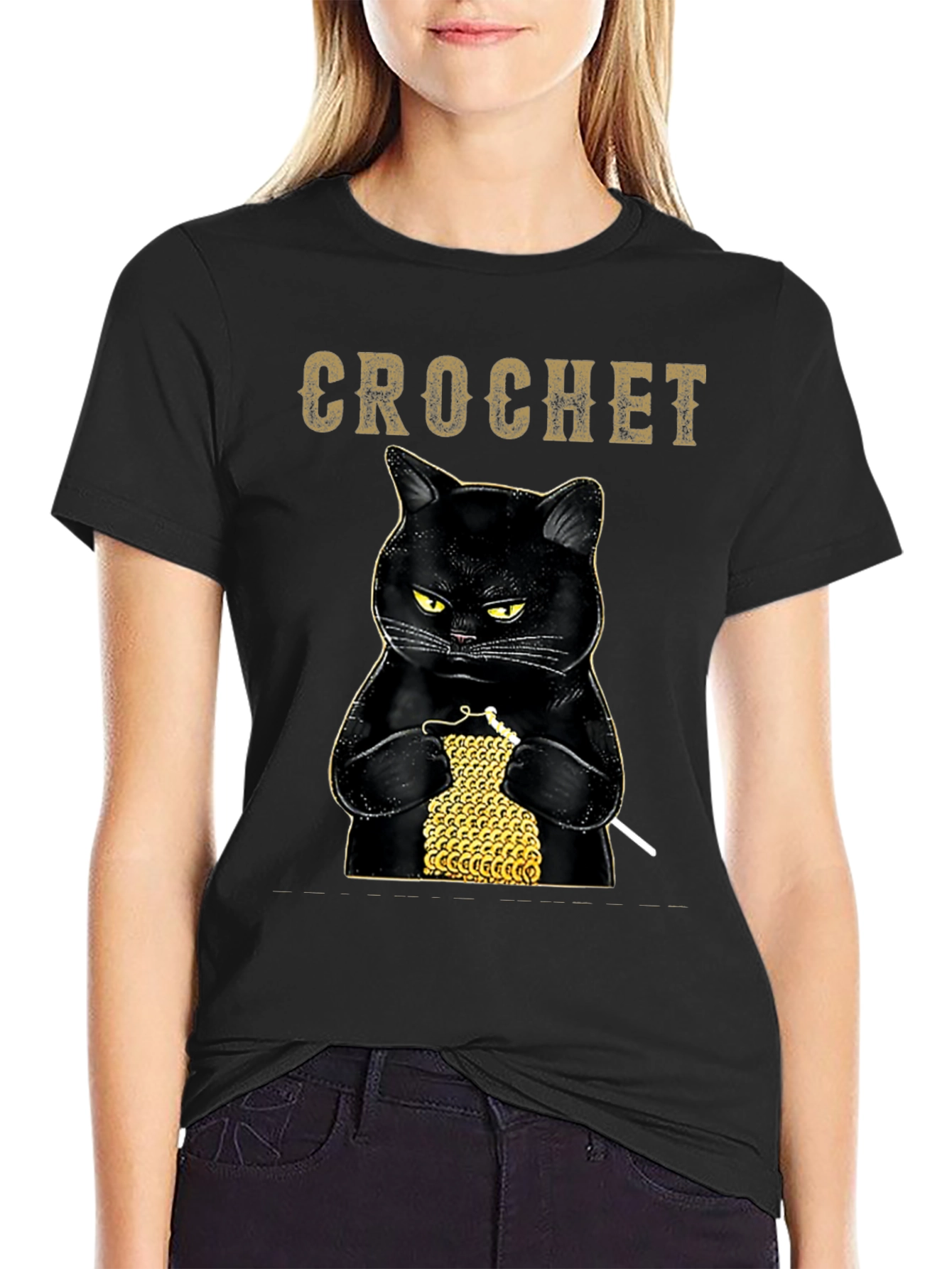 Crochet Cat T-Shirt
