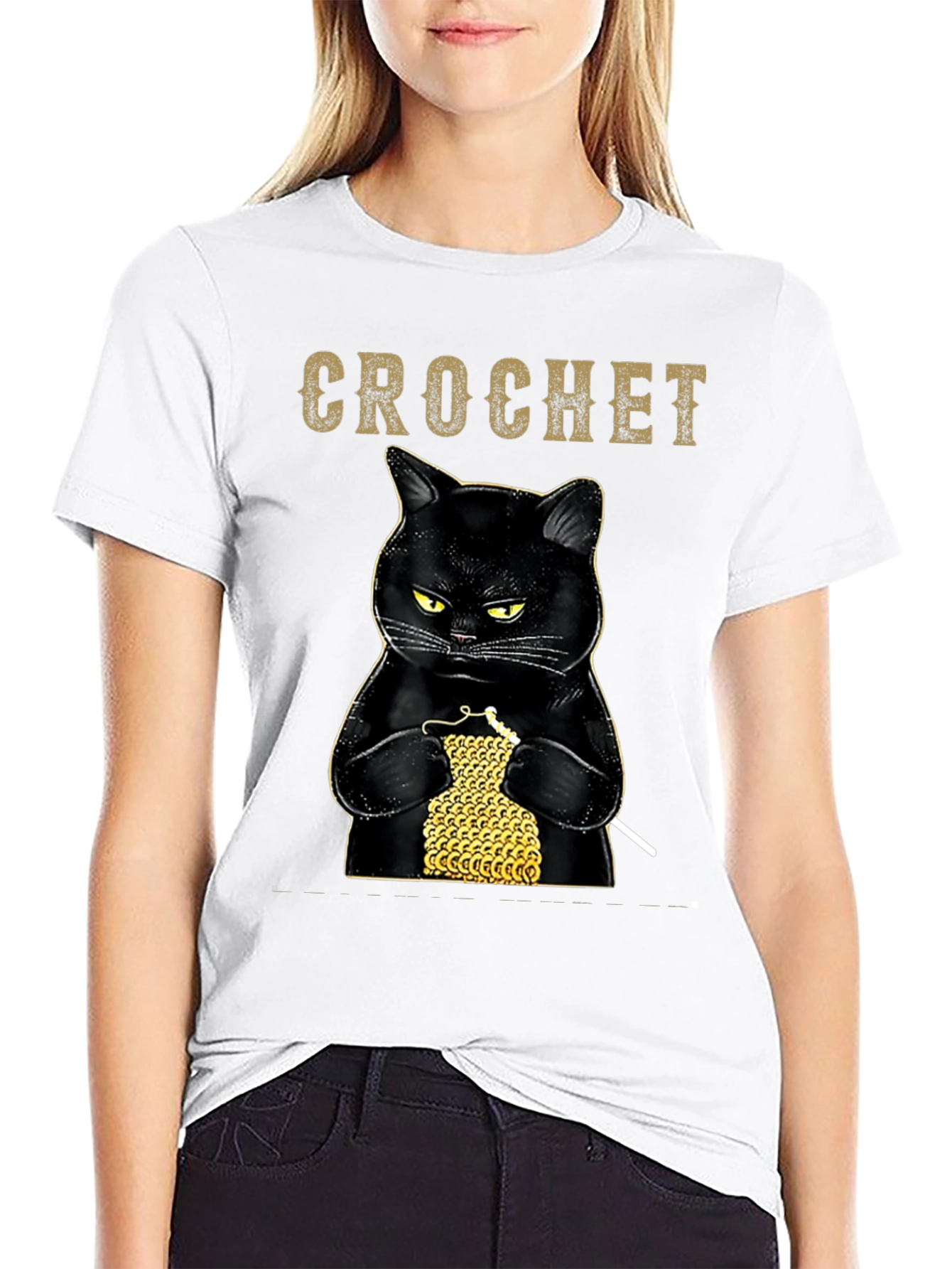 Crochet Cat T-Shirt