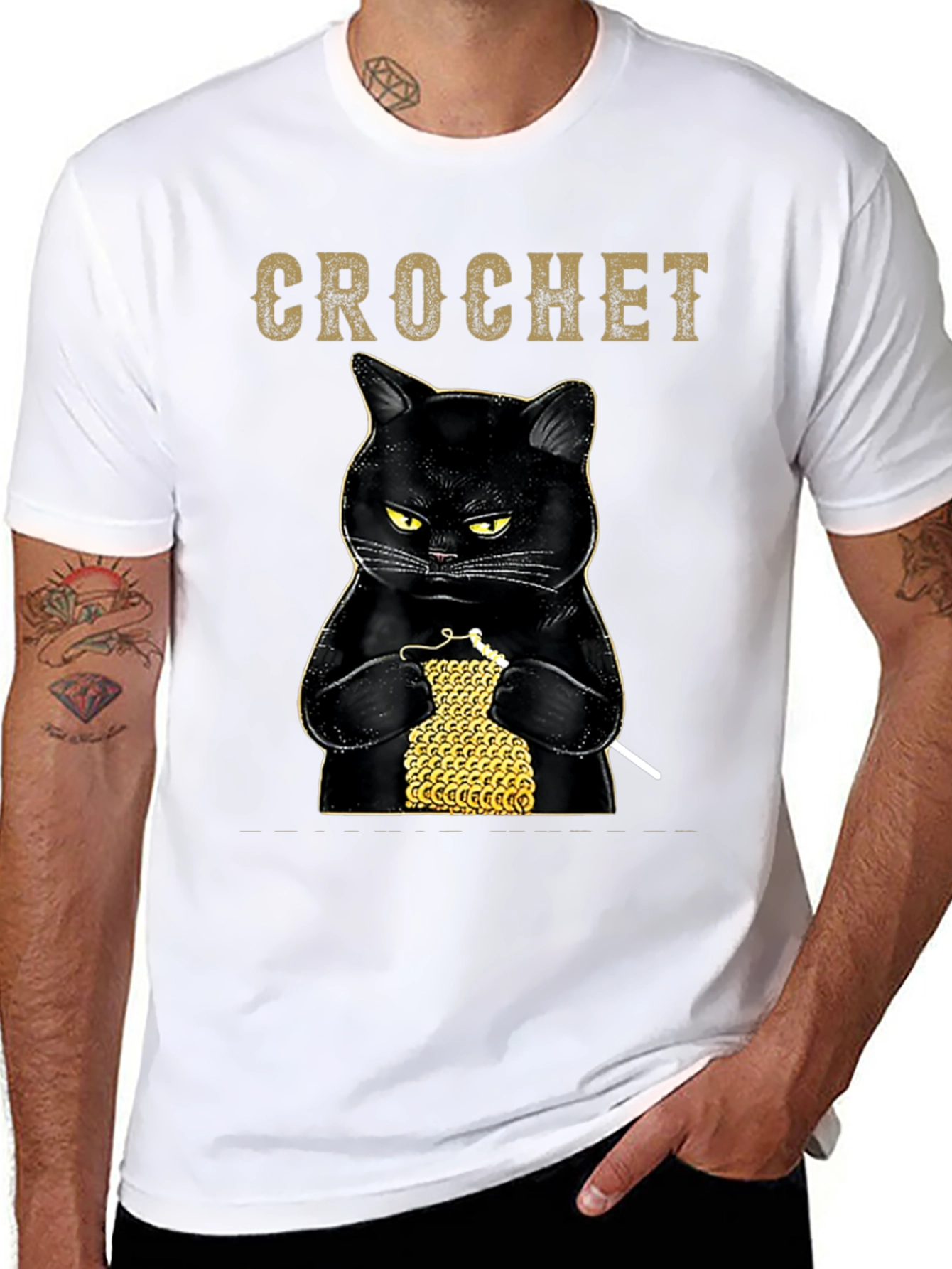 Crochet Cat T-Shirt