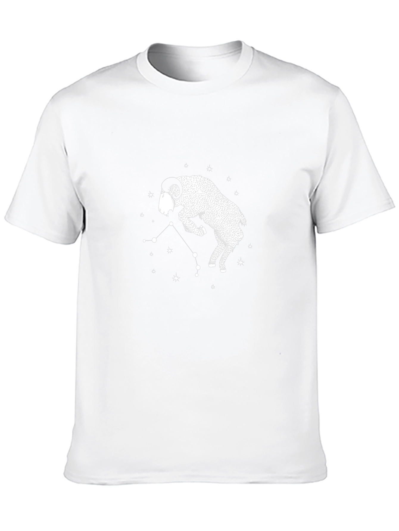 Aries Constellation Black T-Shirt