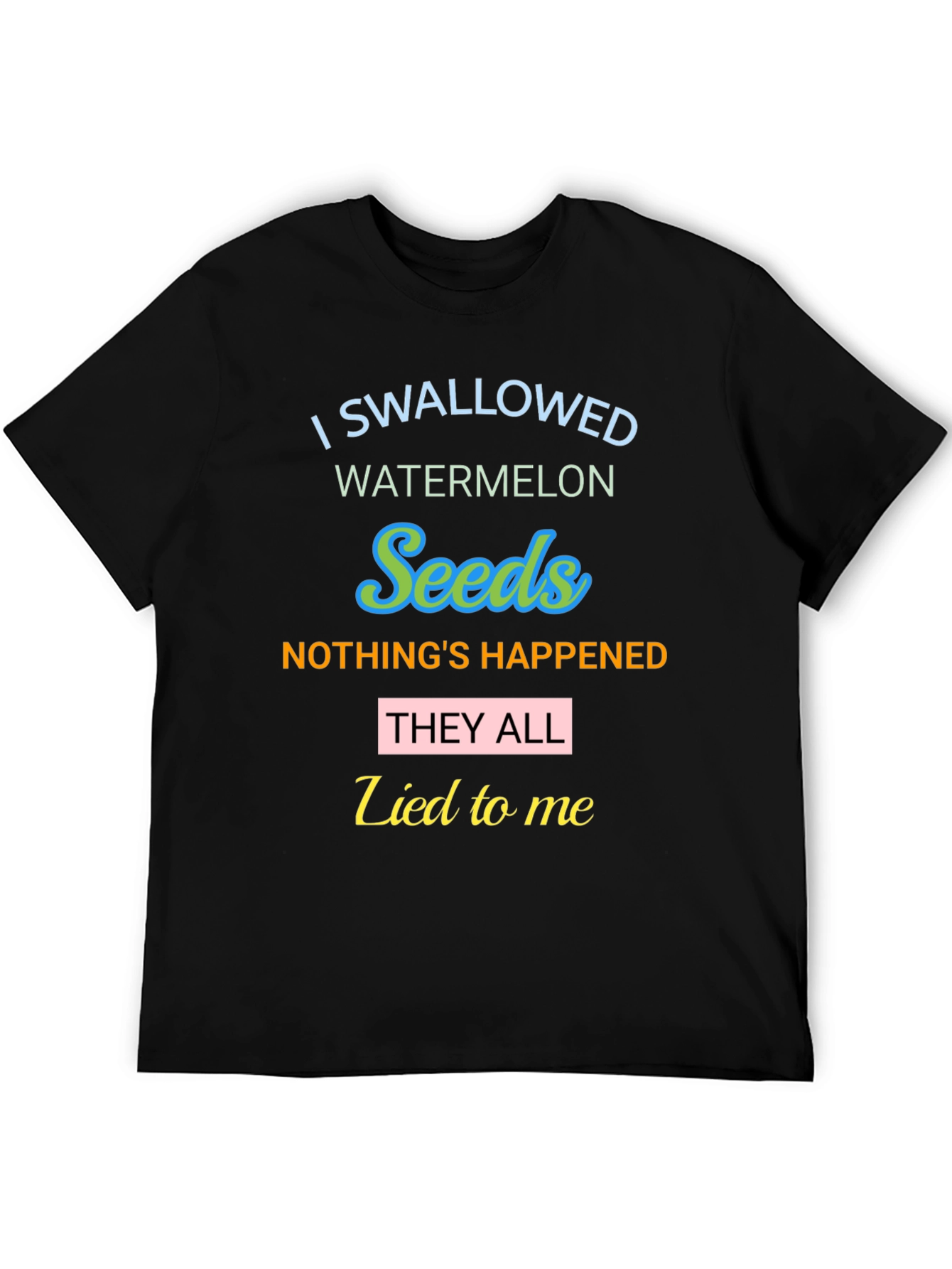 Funny Watermelon Seeds Graphic Tee