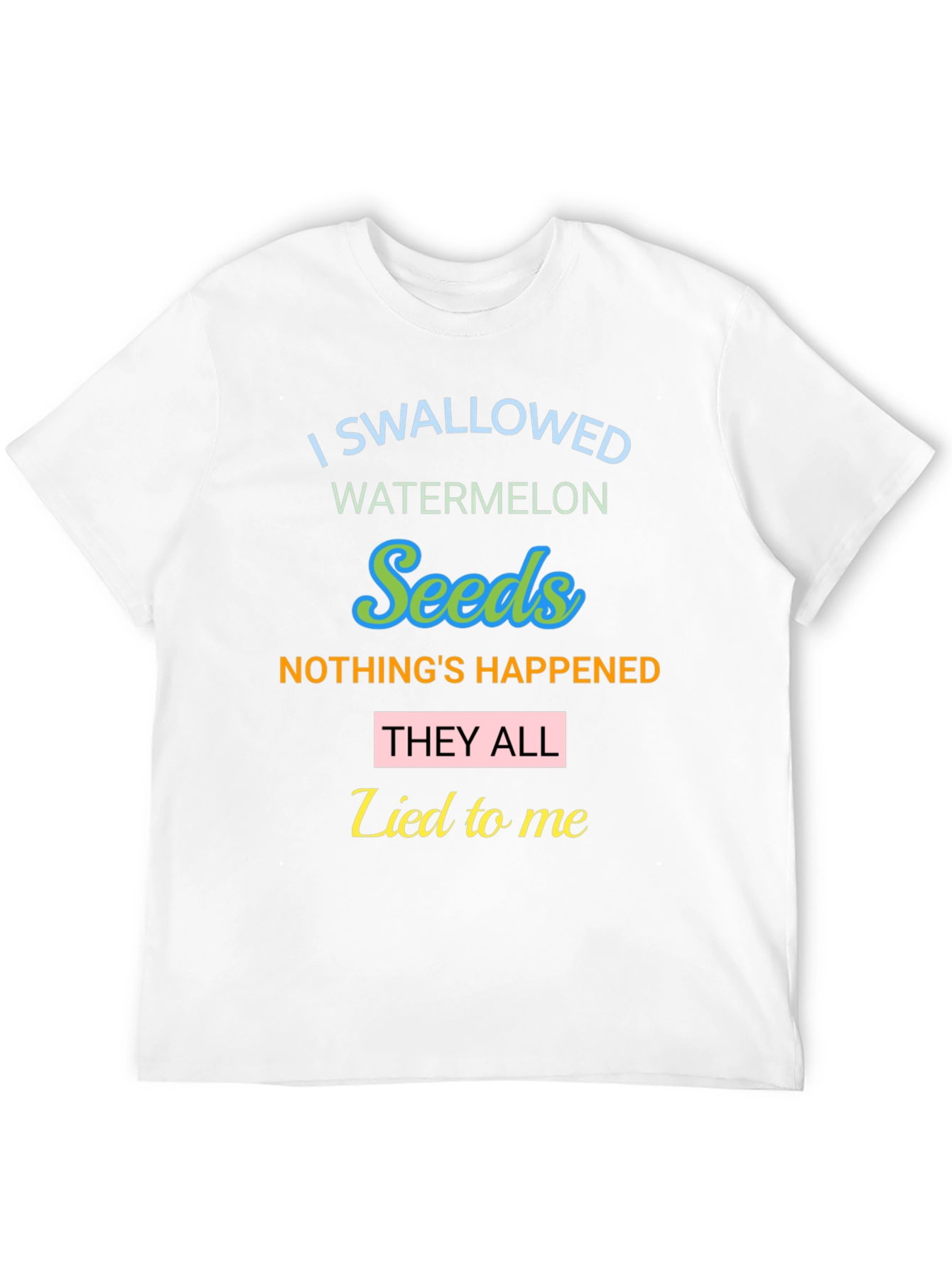 Funny Watermelon Seeds Graphic Tee