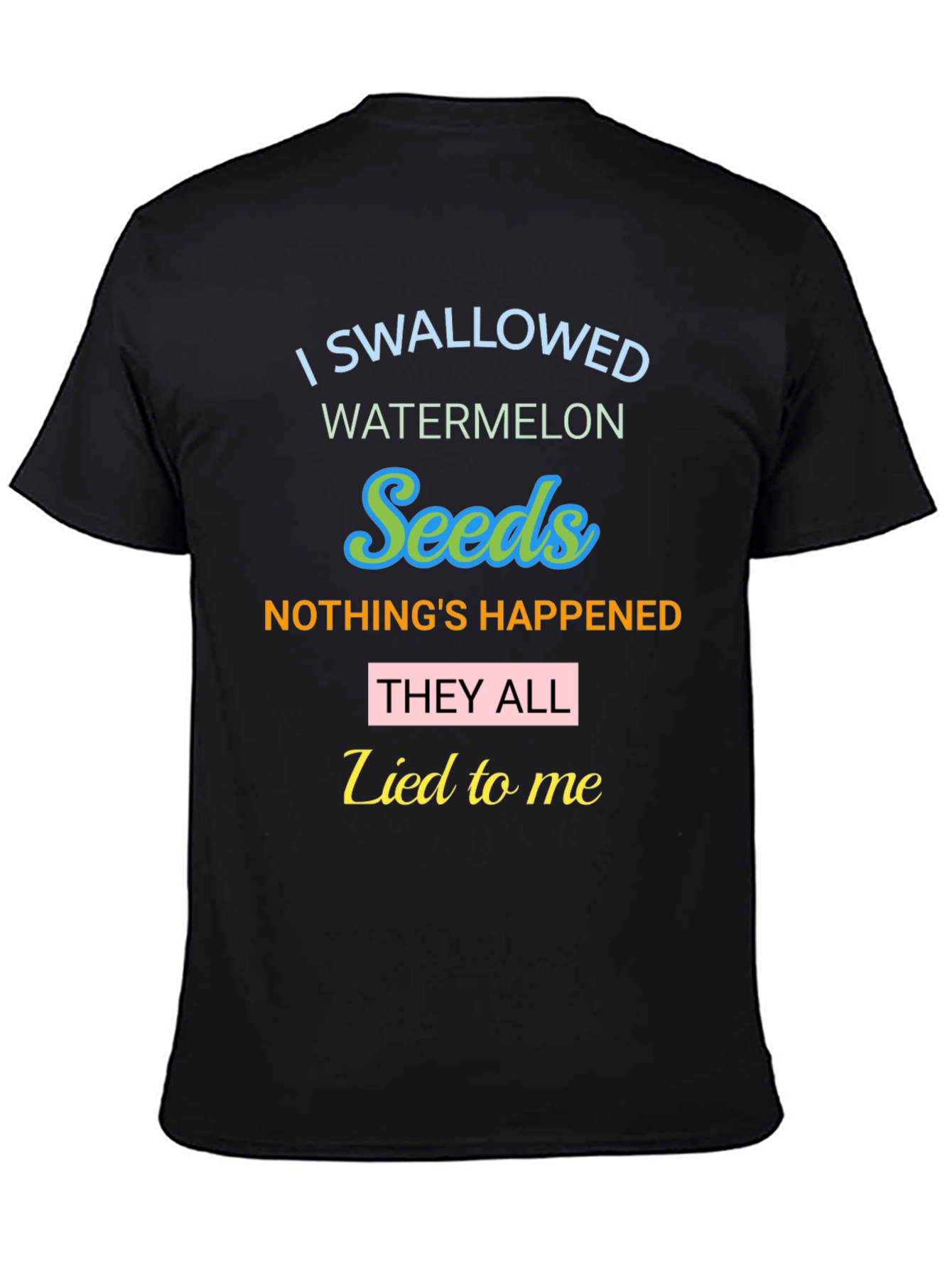 Funny Watermelon Seeds Graphic Tee