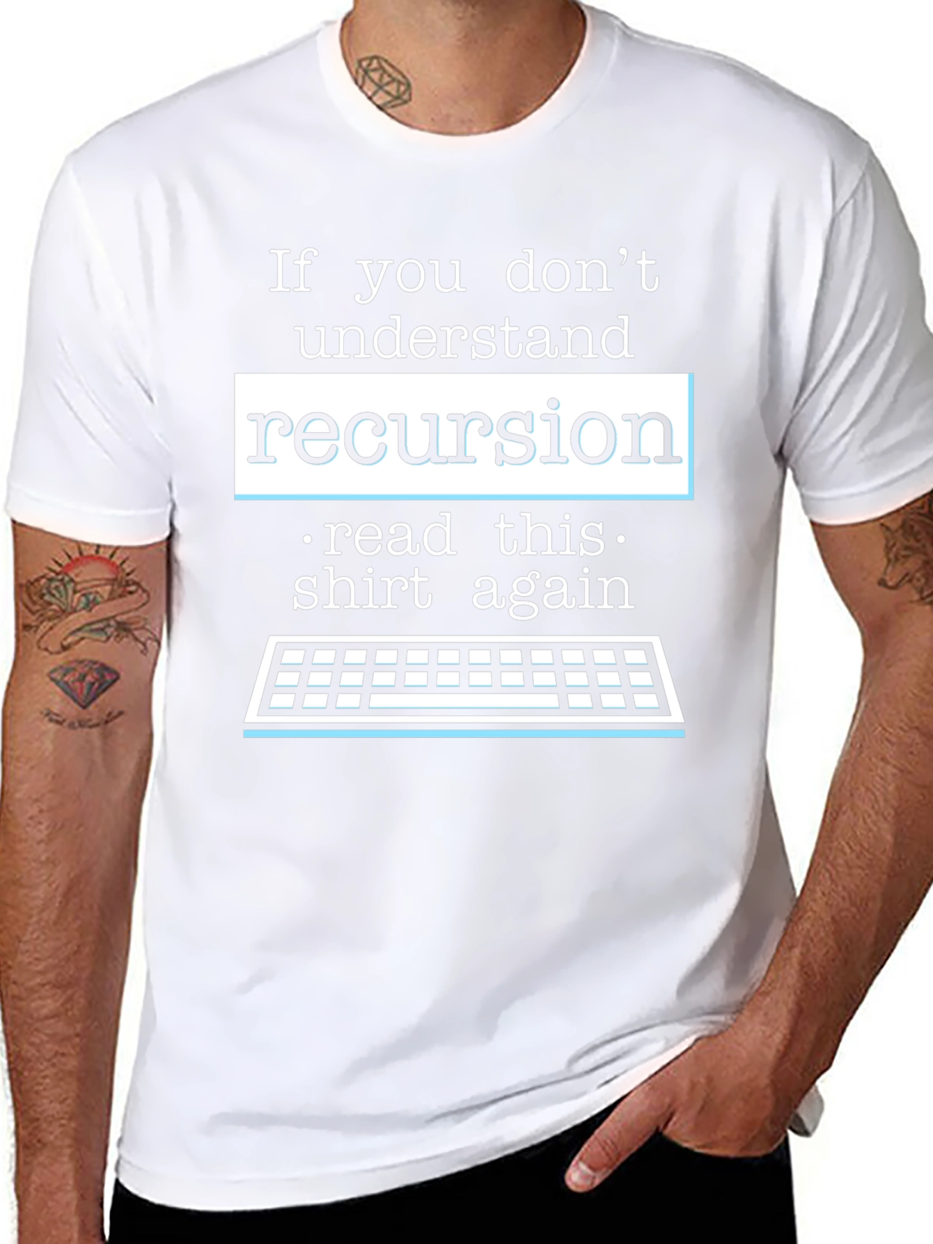 Recursion Programmer T-Shirt - Read This Shirt Again!