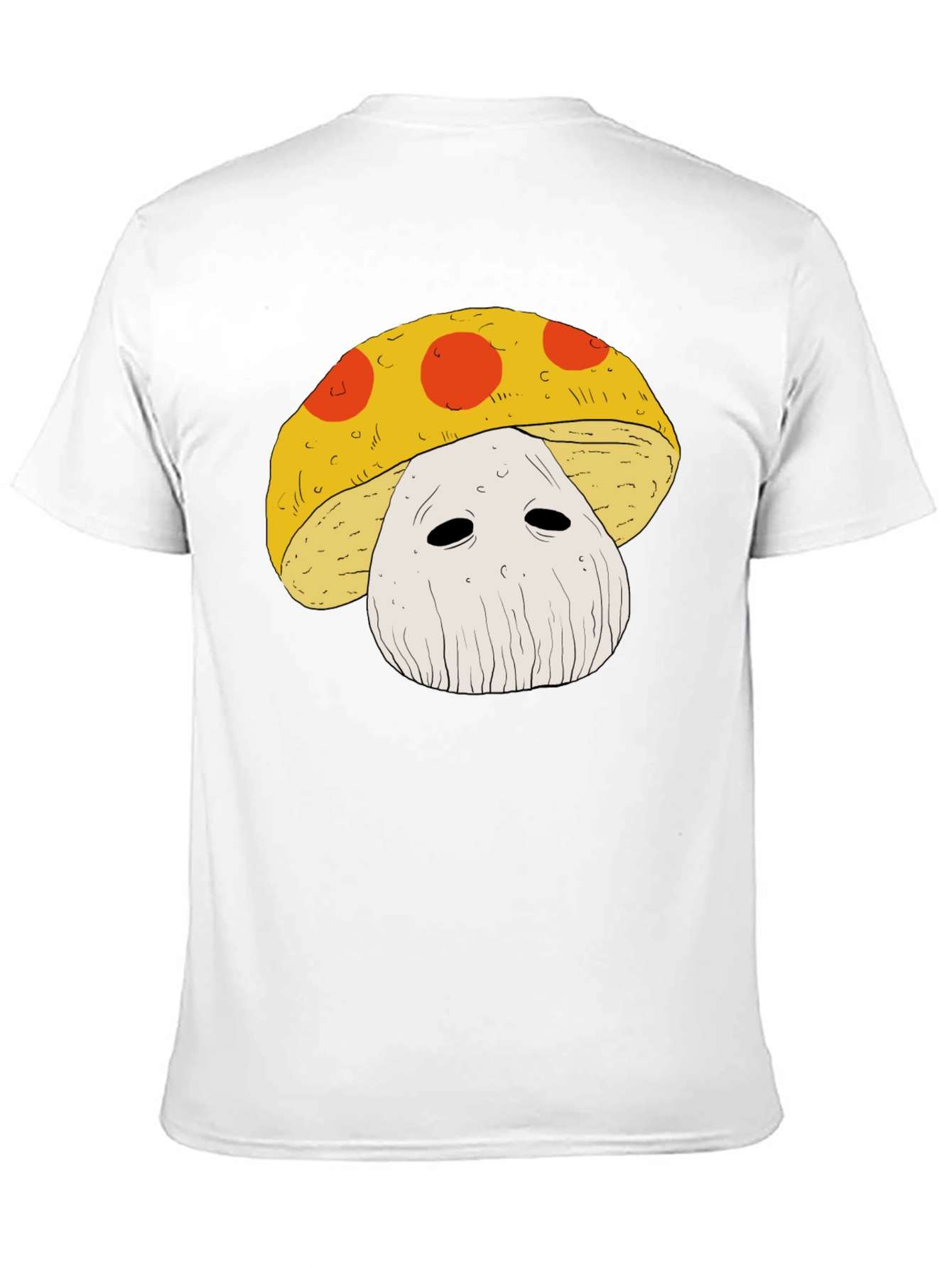 Mushroom Graphic Tee - Funky Black T-Shirt