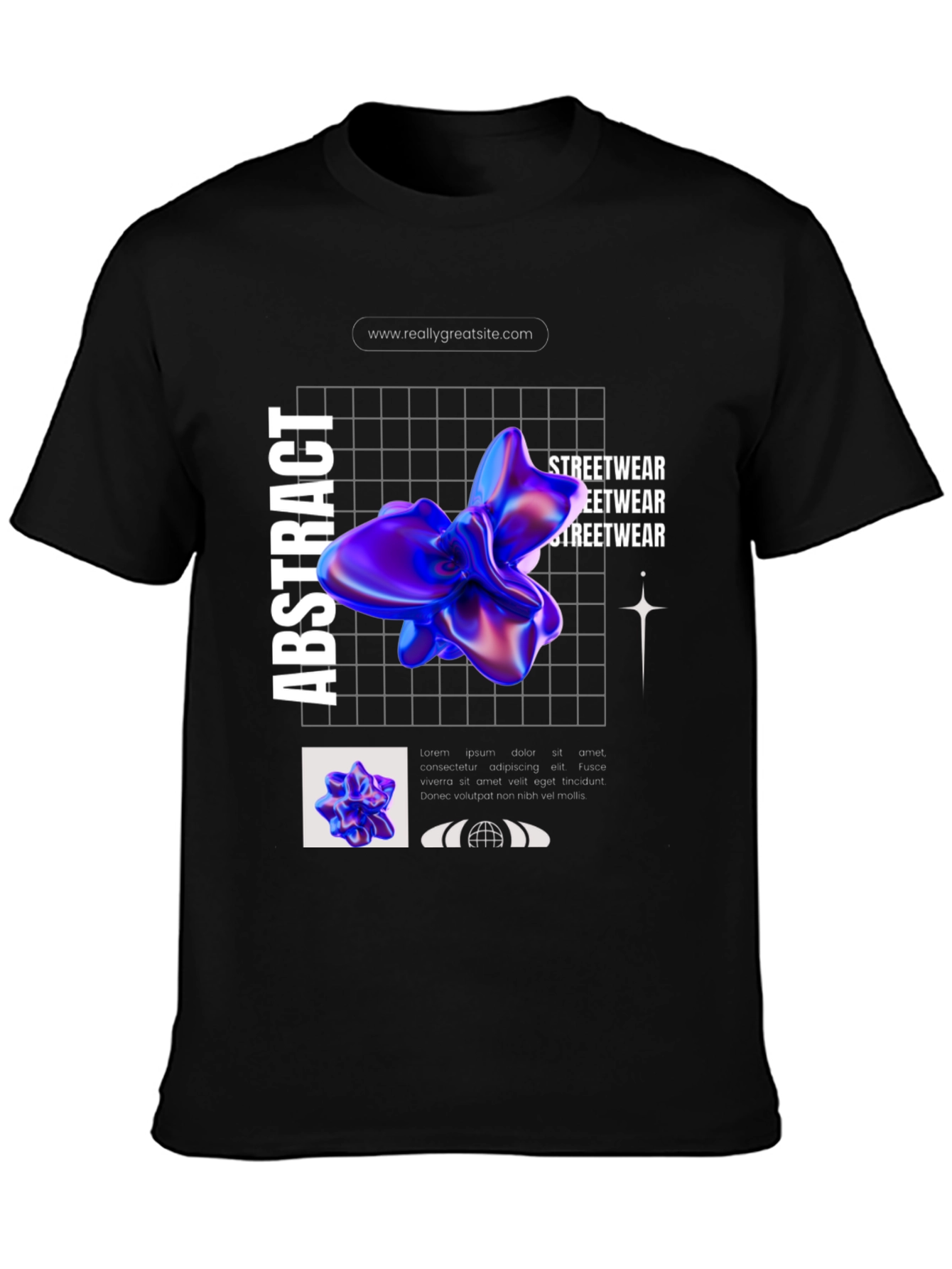 Abstract Graphic Print T-Shirt