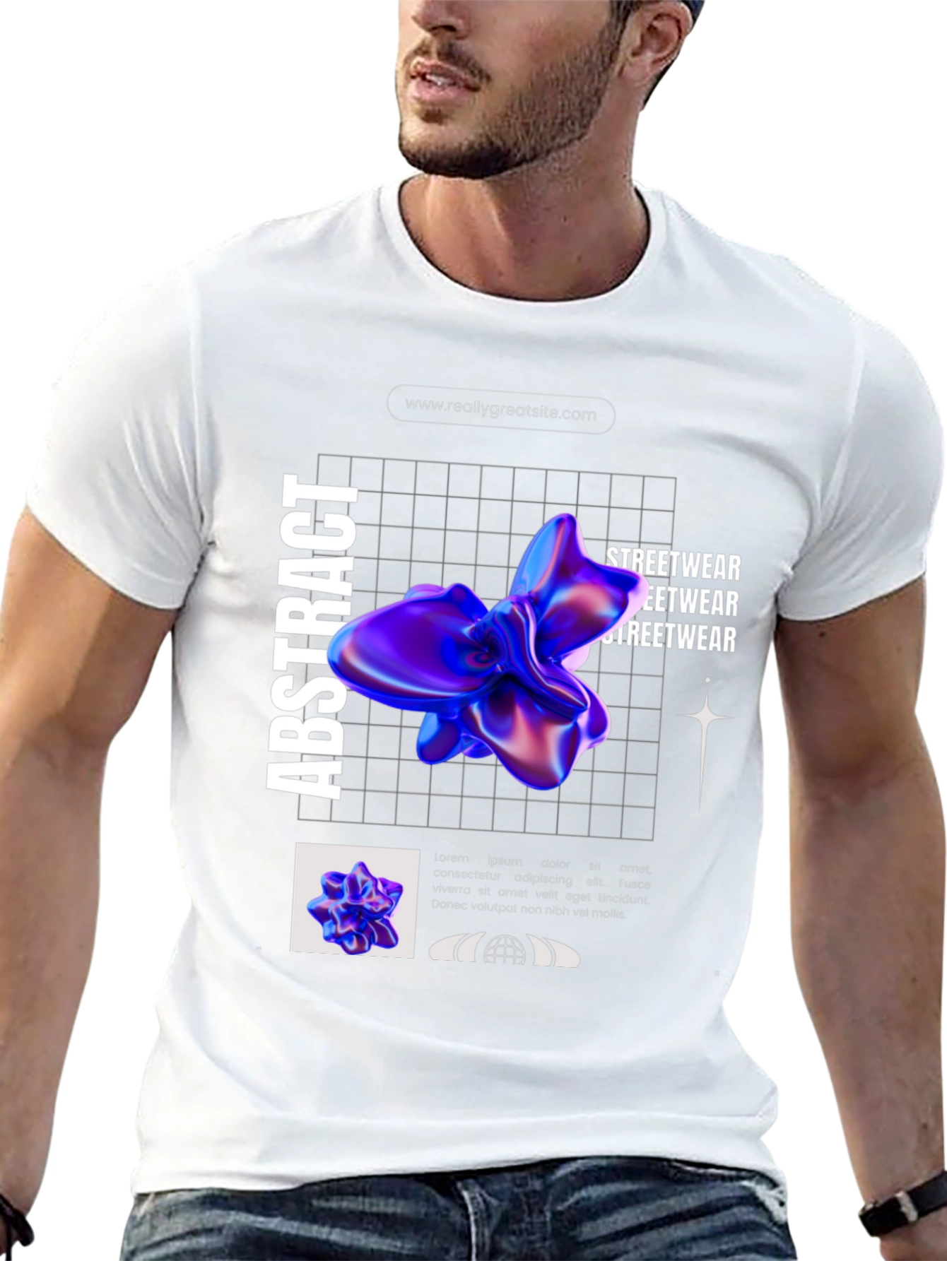 Abstract Graphic Print T-Shirt
