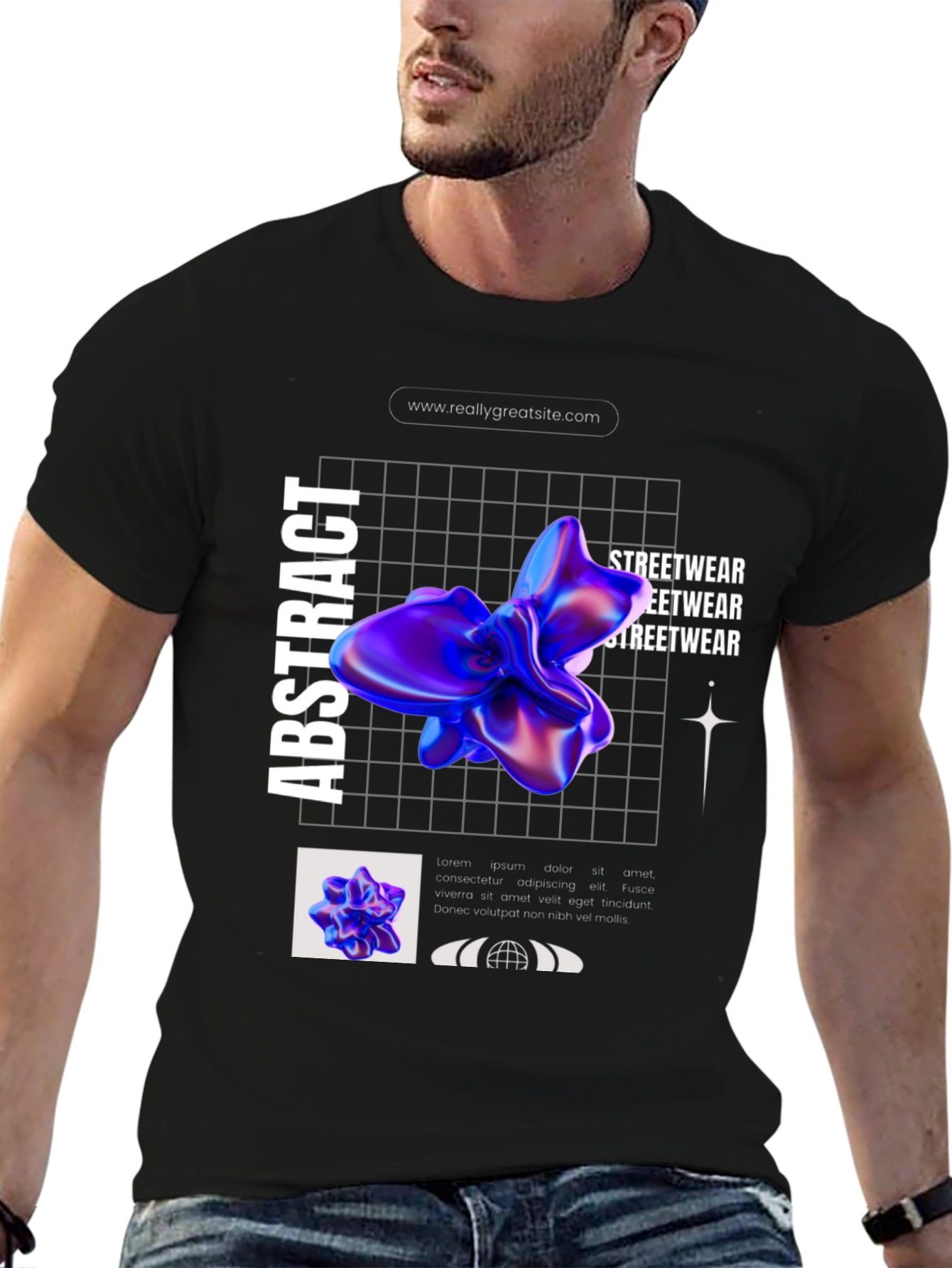 Abstract Graphic Print T-Shirt