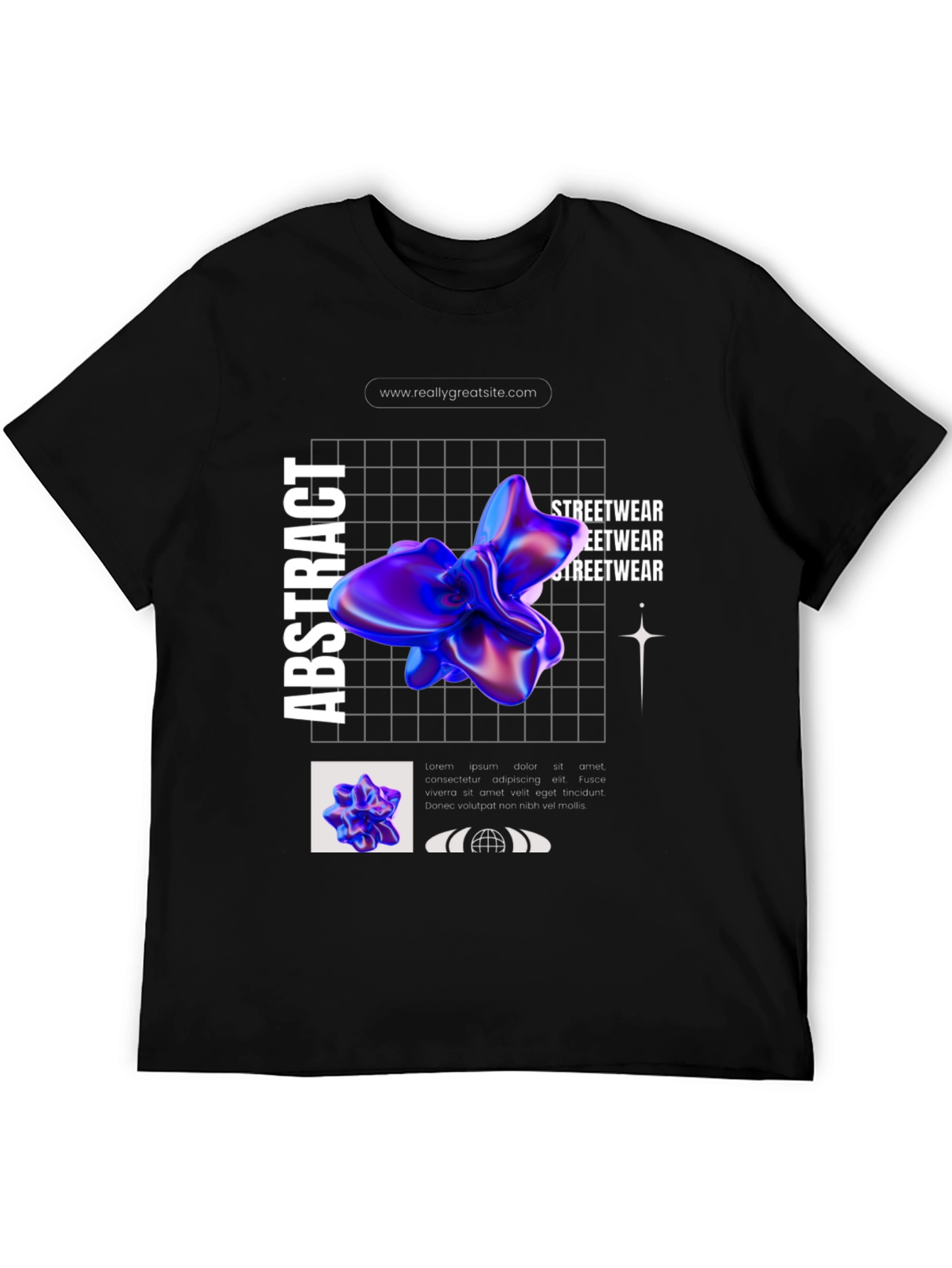 Abstract Graphic Print T-Shirt