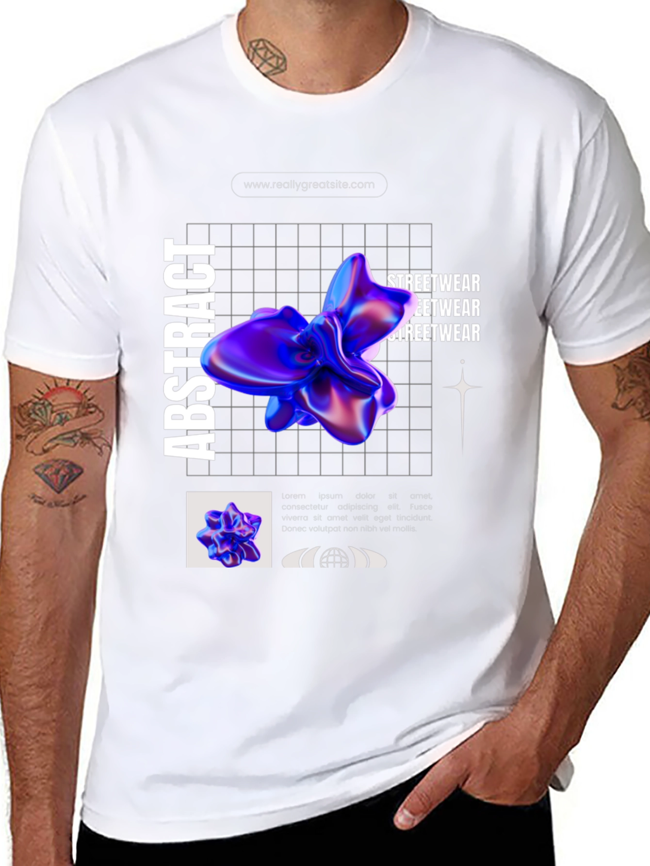 Abstract Graphic Print T-Shirt