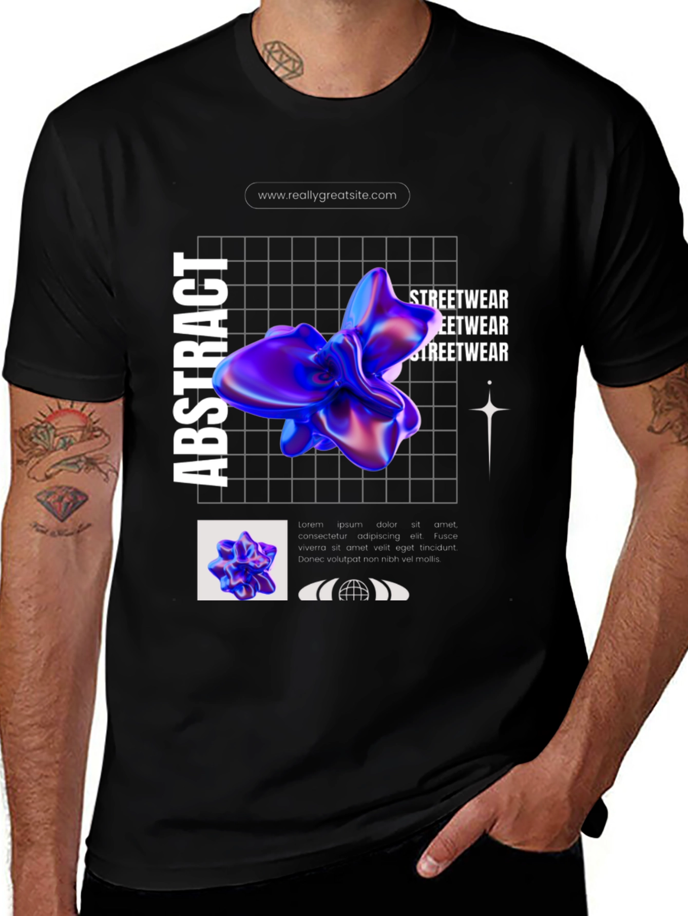 Abstract Graphic Print T-Shirt
