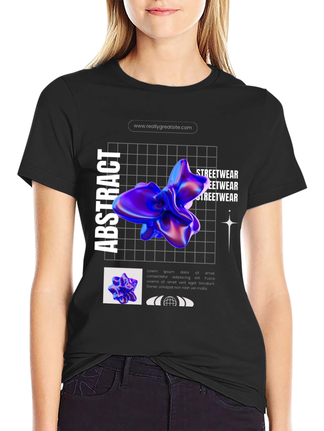Abstract Graphic Print T-Shirt