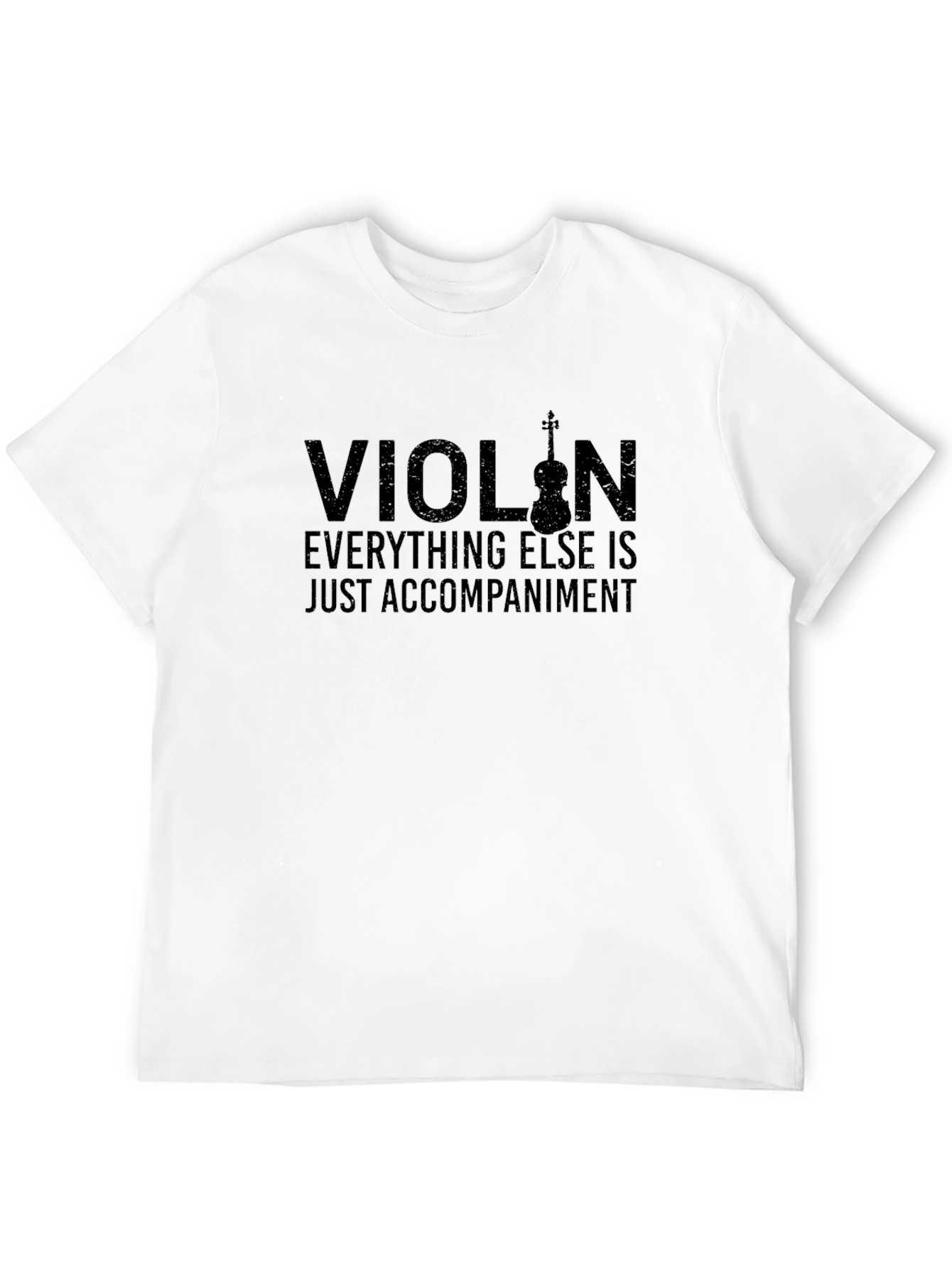 Violin Accompaniment Black Graphic T-Shirt