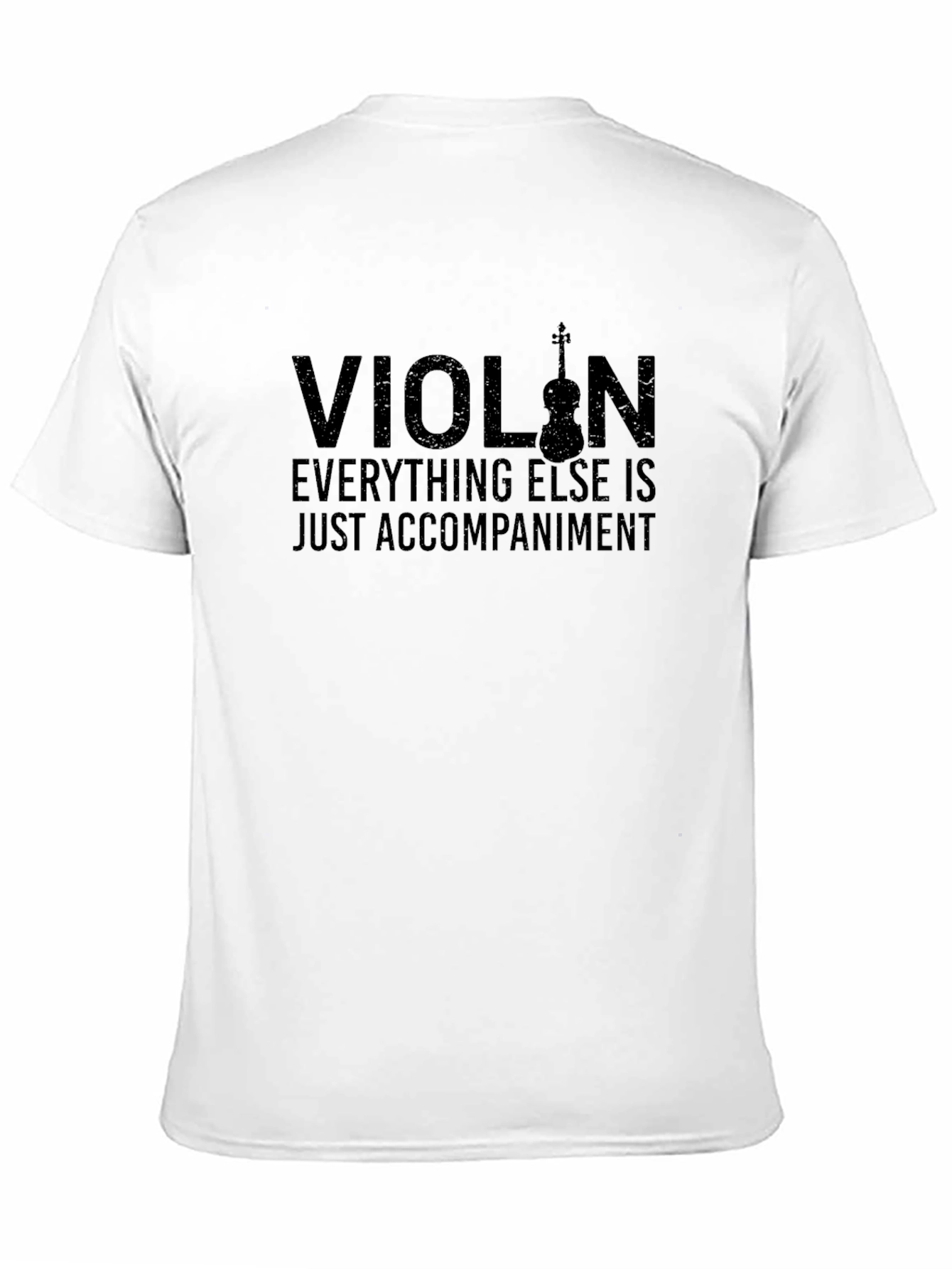 Violin Accompaniment Black Graphic T-Shirt