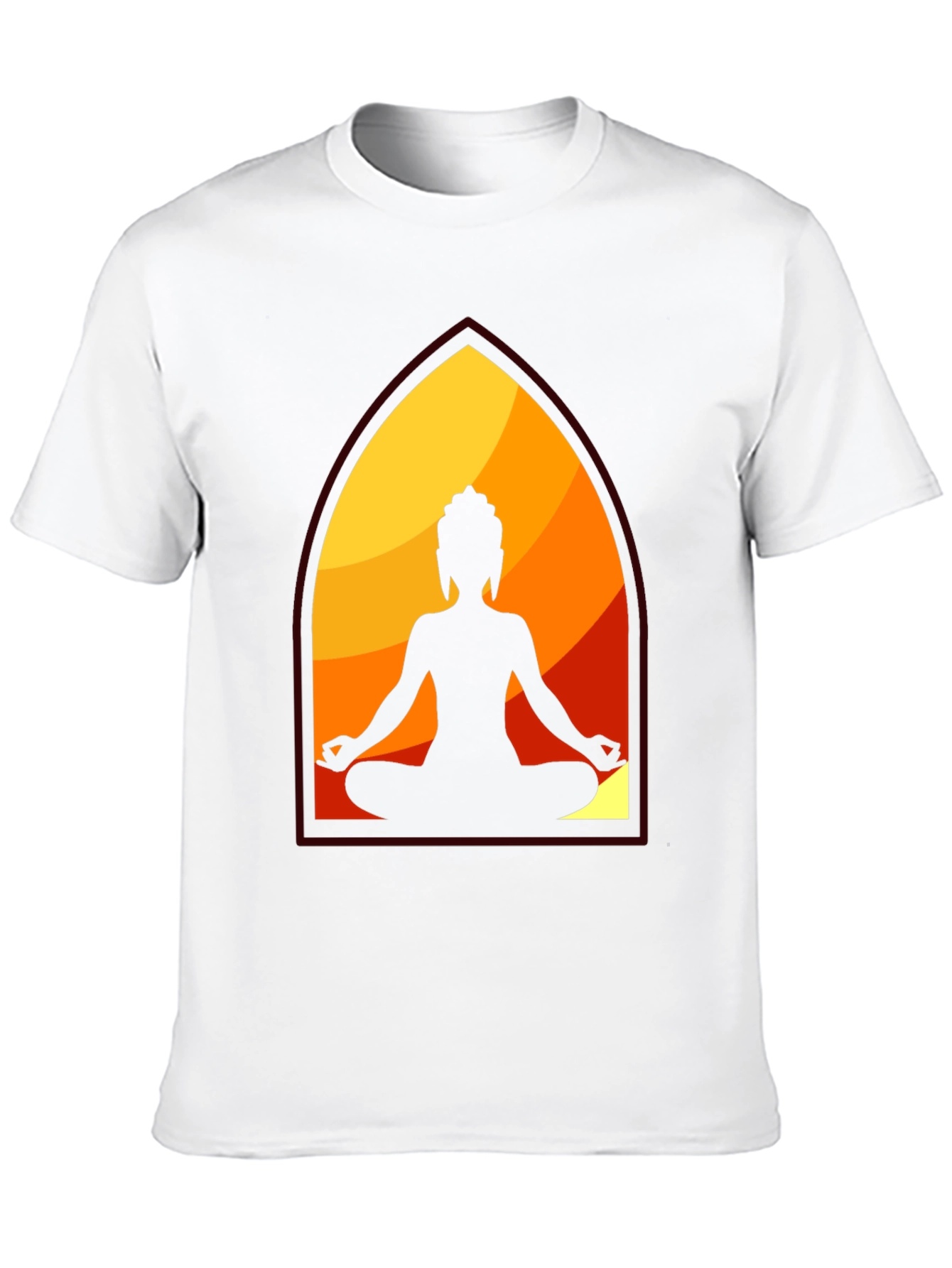 Buddha Silhouette Graphic Tee - Meditation Vibes