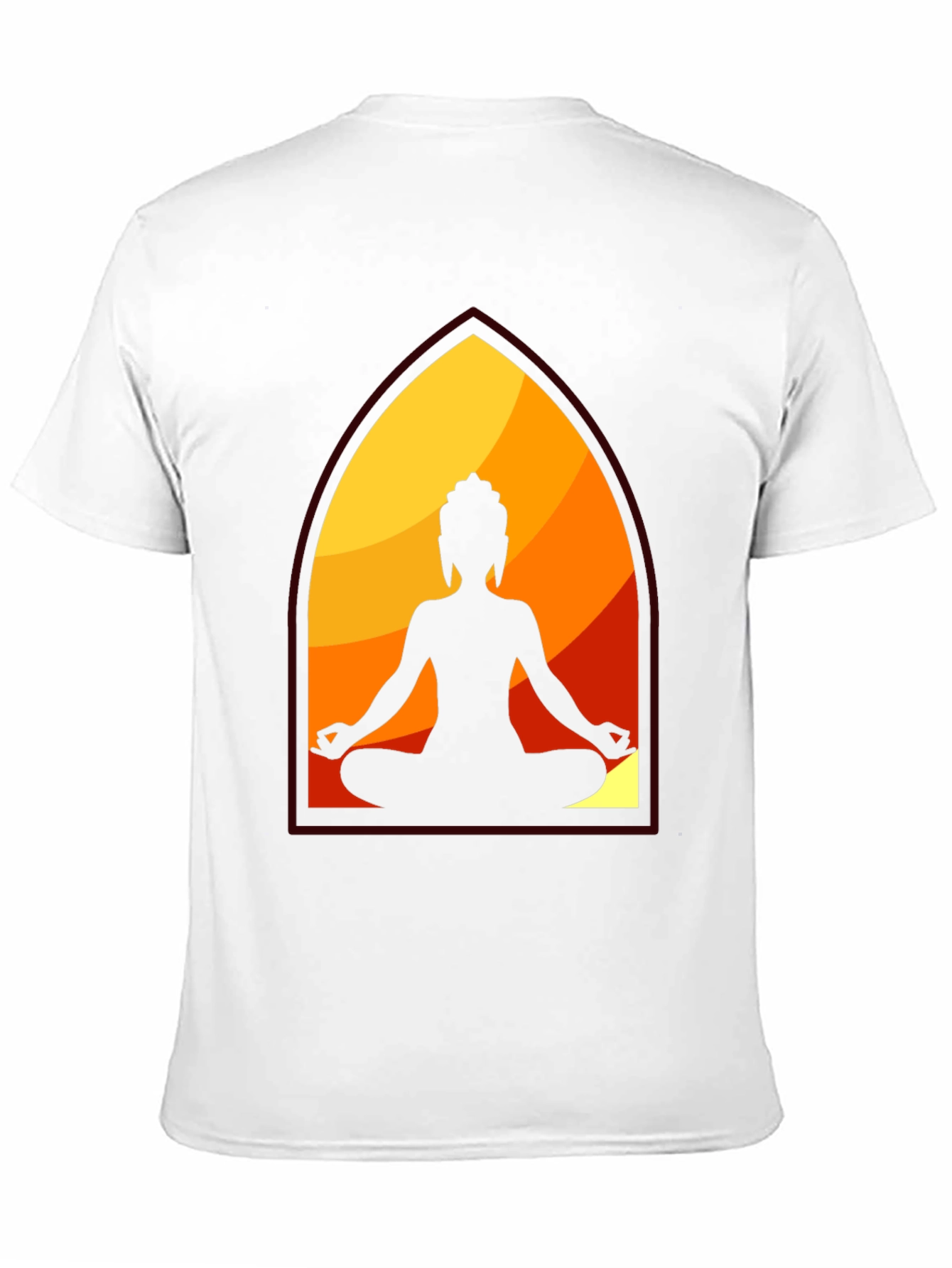 Buddha Silhouette Graphic Tee - Meditation Vibes