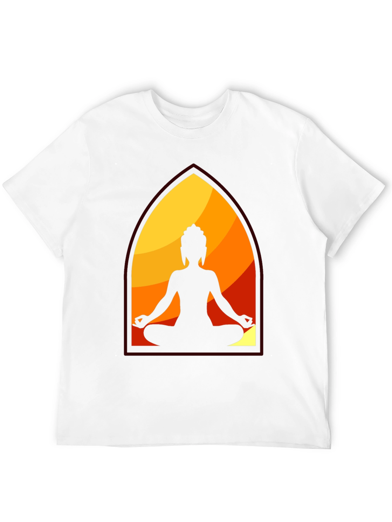 Buddha Silhouette Graphic Tee - Meditation Vibes