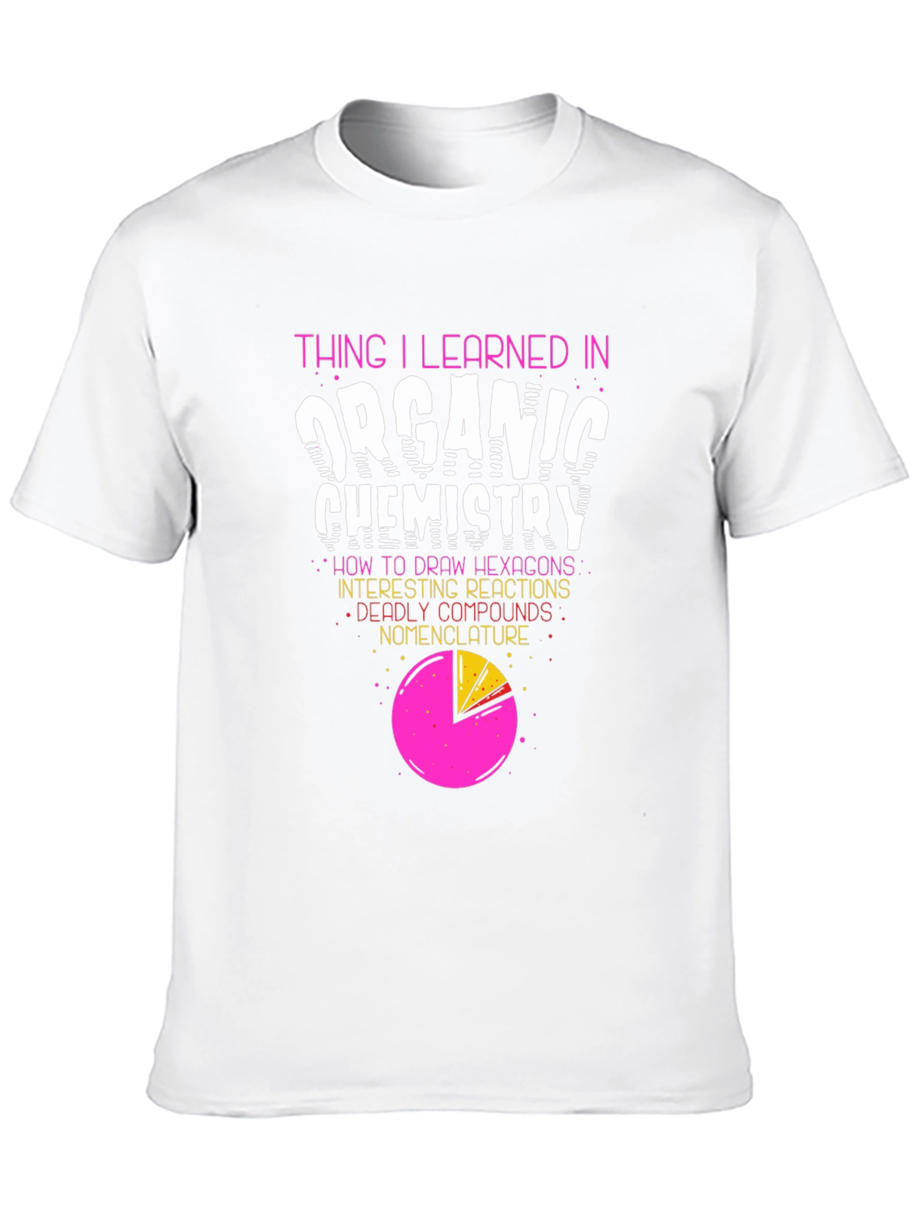 Organic Chemistry T-Shirt - Hexagons & Reactions!
