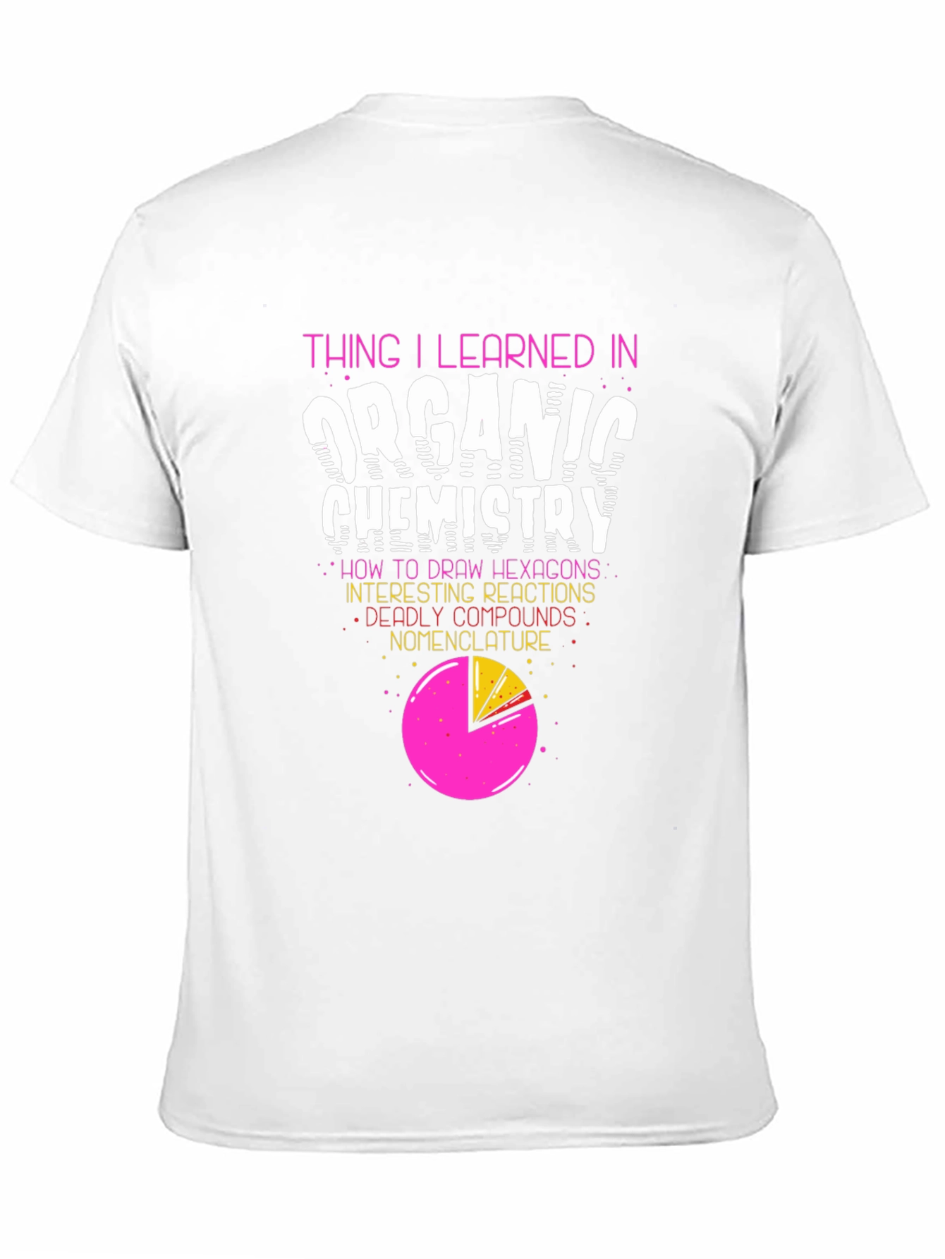 Organic Chemistry T-Shirt - Hexagons & Reactions!